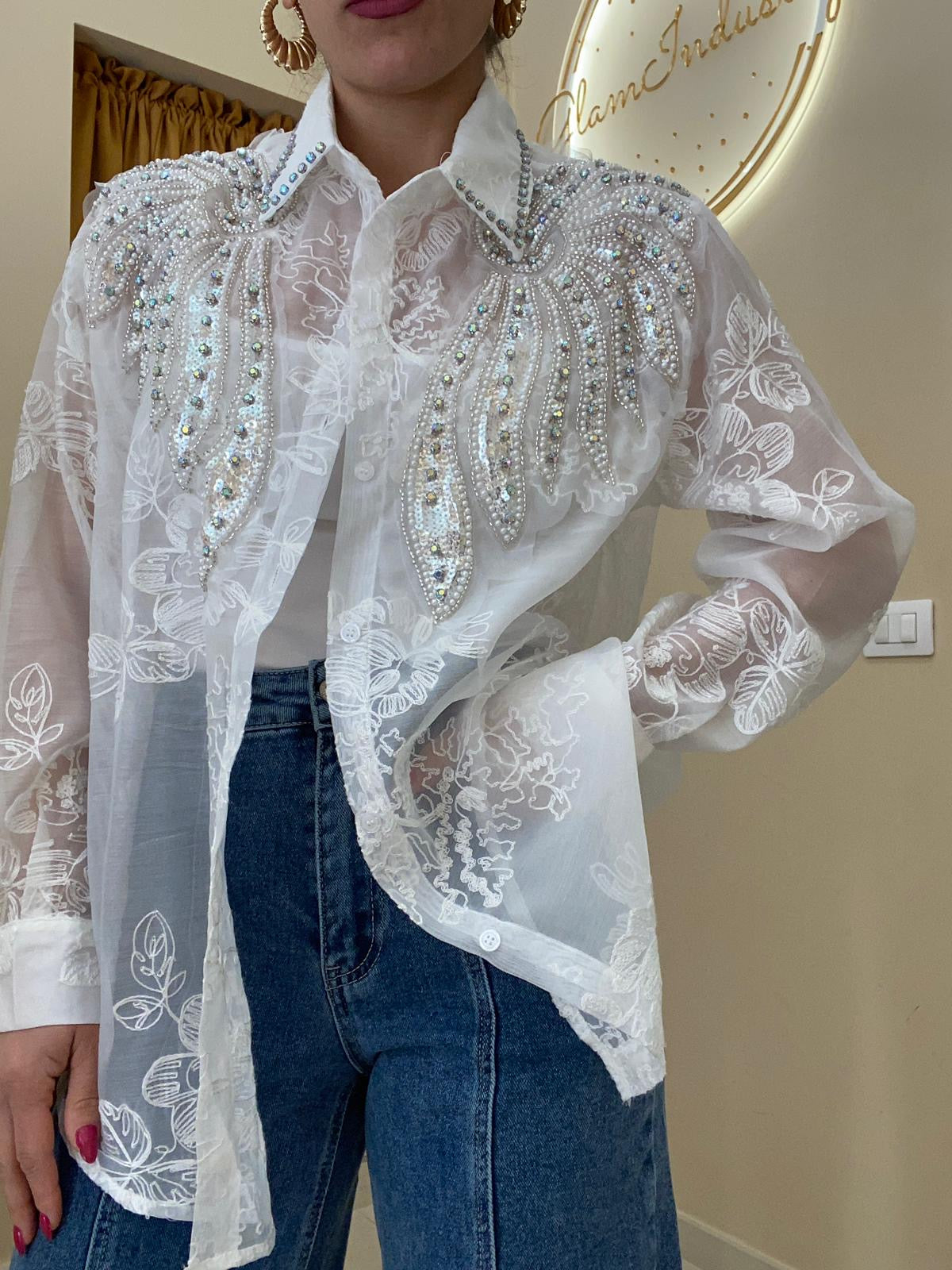 Camicia ali white