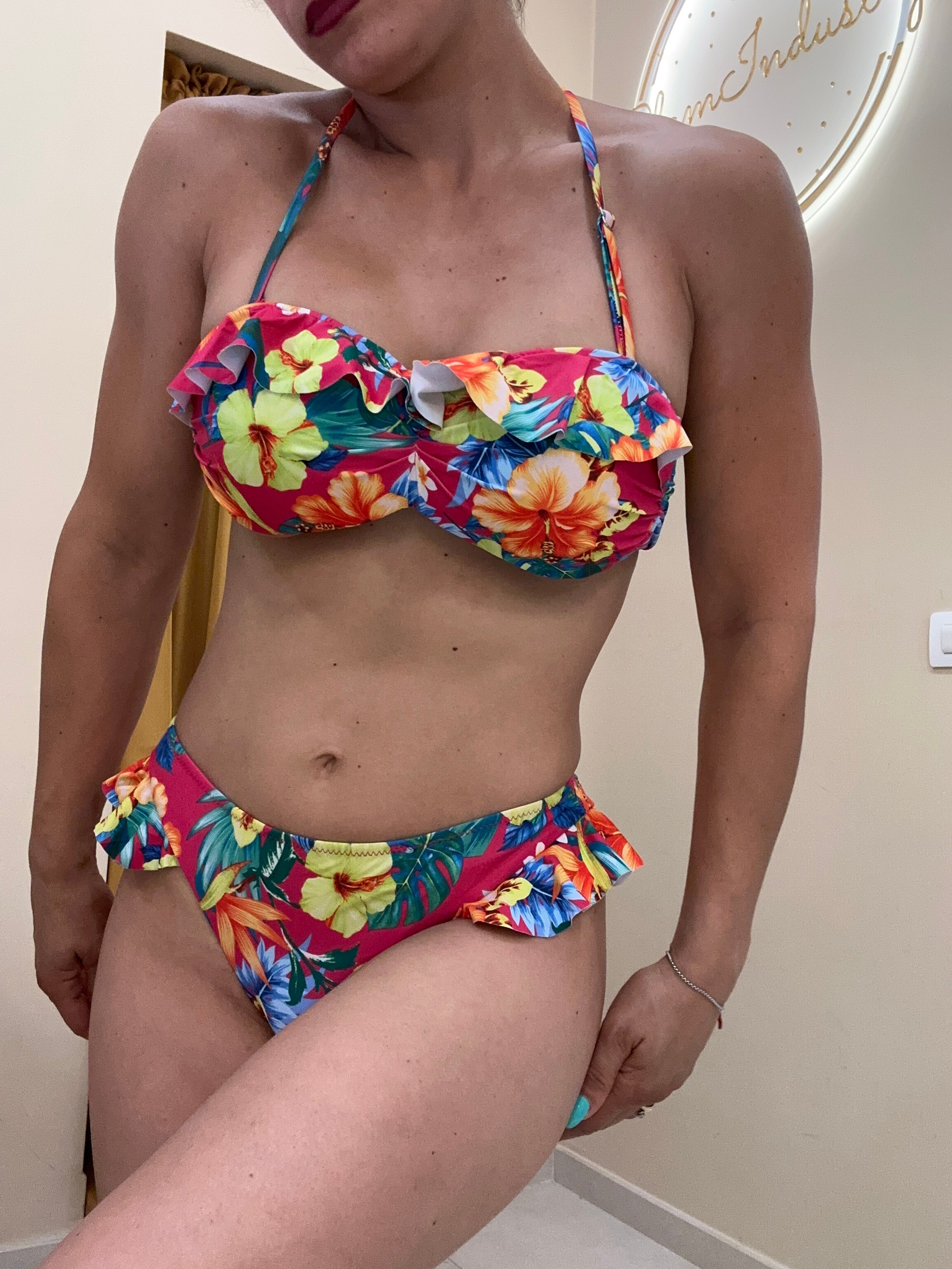 Bikini rouches Santorini
