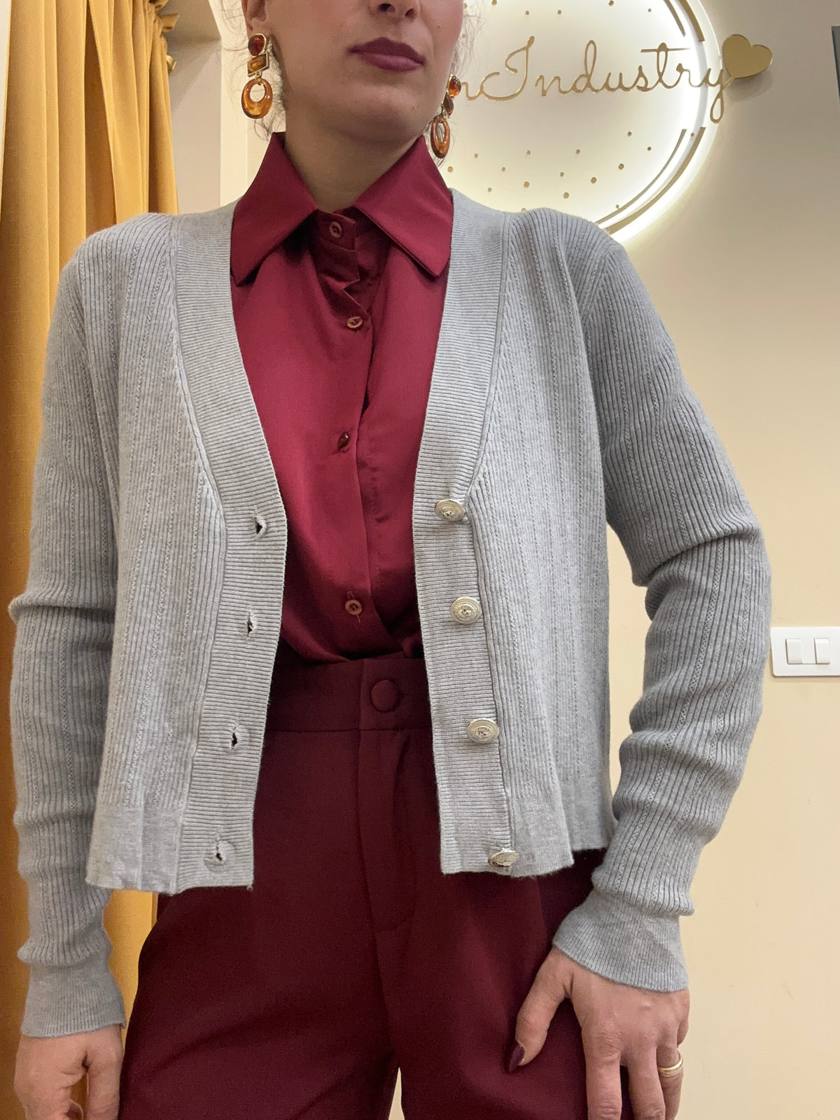 Cardigan sobrio V