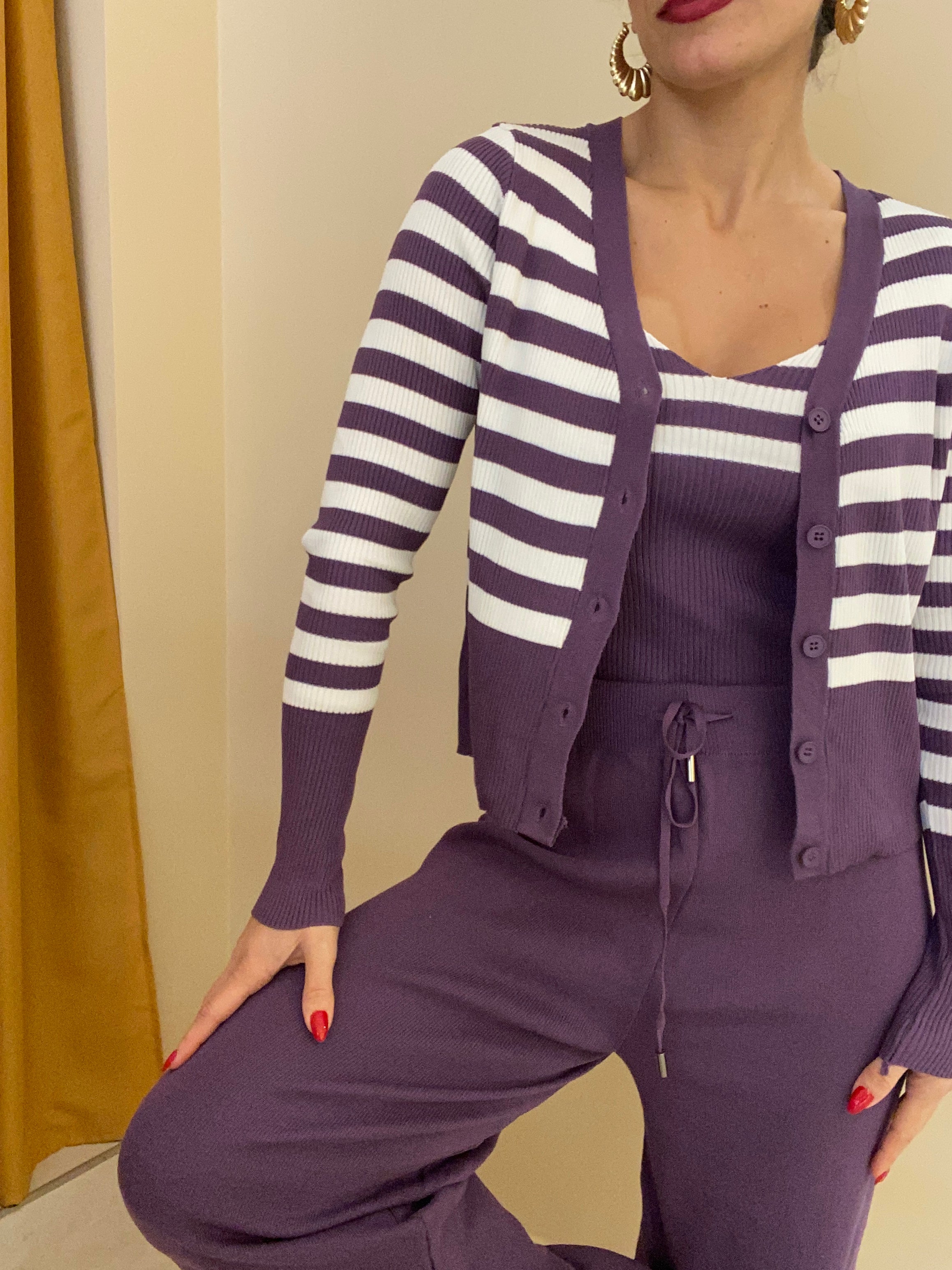 Coordinato tre pezzi in filo