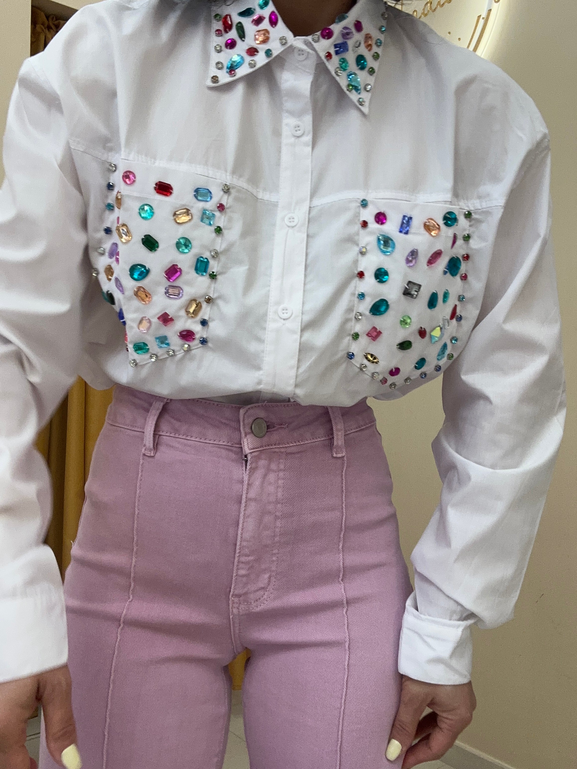 Camicia pietre pink