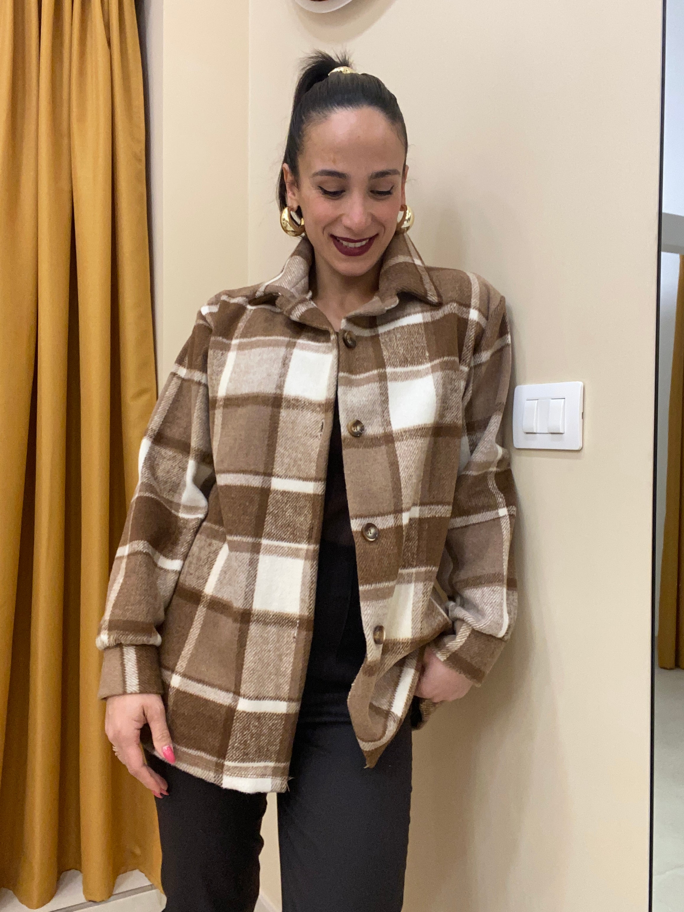 Maxi camicia/cappottino