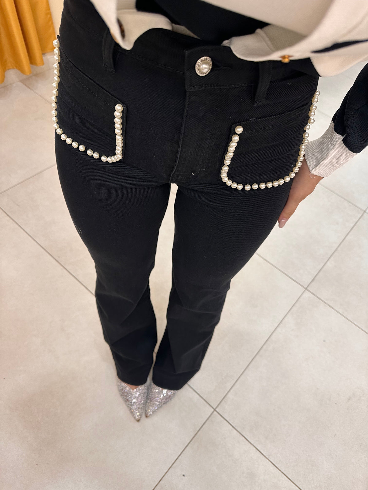Denim perline BLACK 399A
