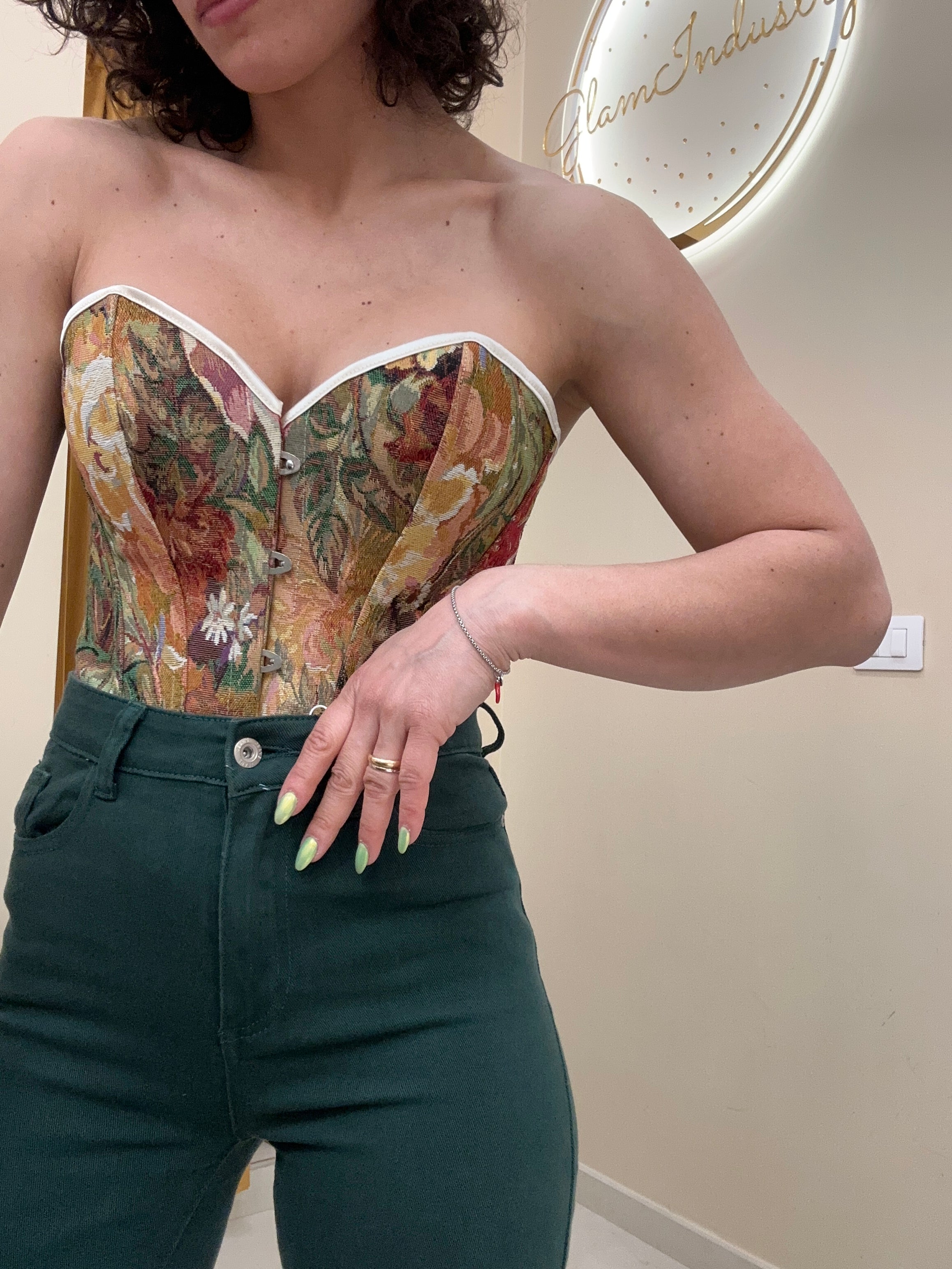 Corsetto damascato