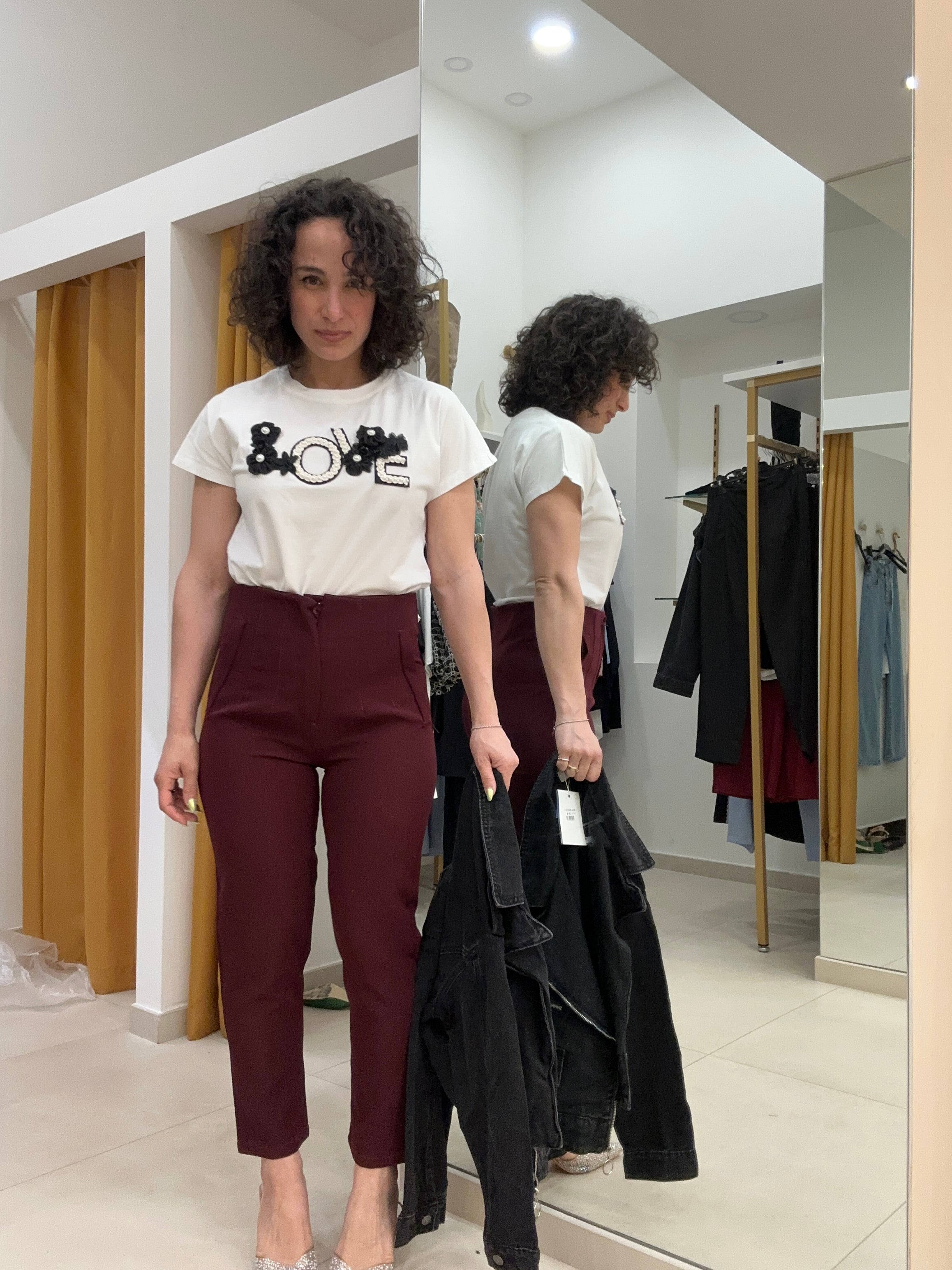 Pantalone mod zara BORDEAUX