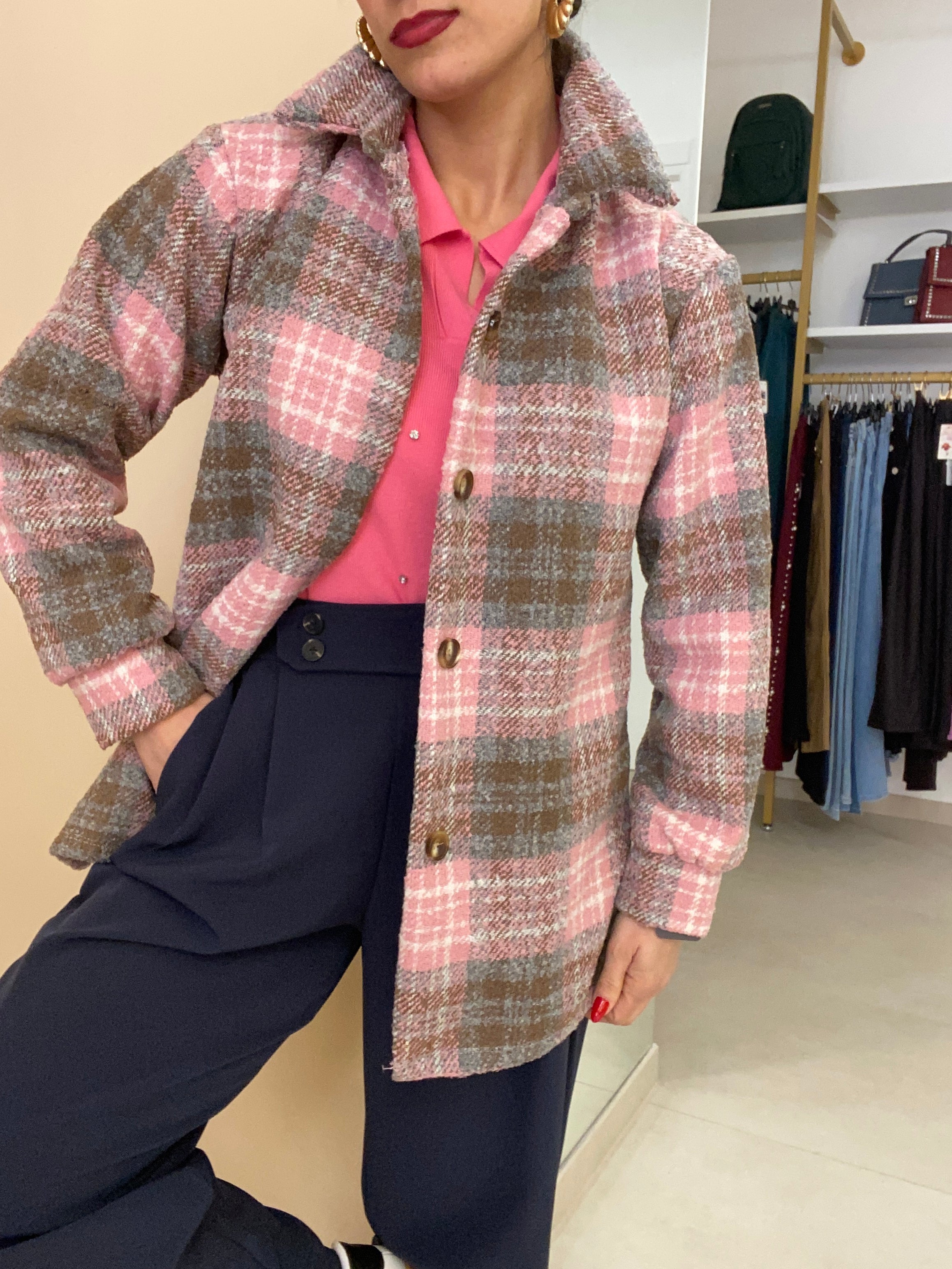 camicia/cappottino in boucle