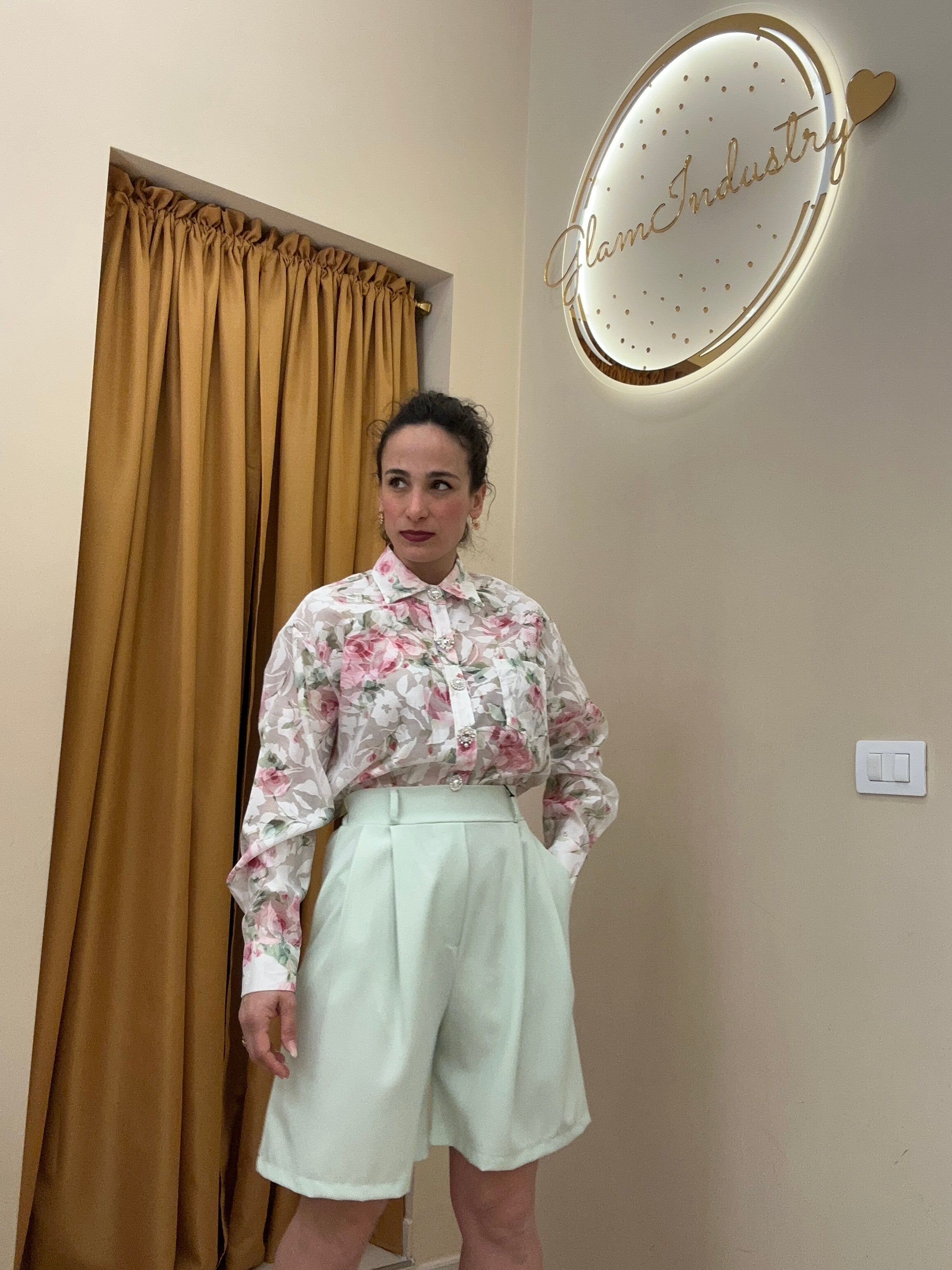 Camicia Simona con fiori