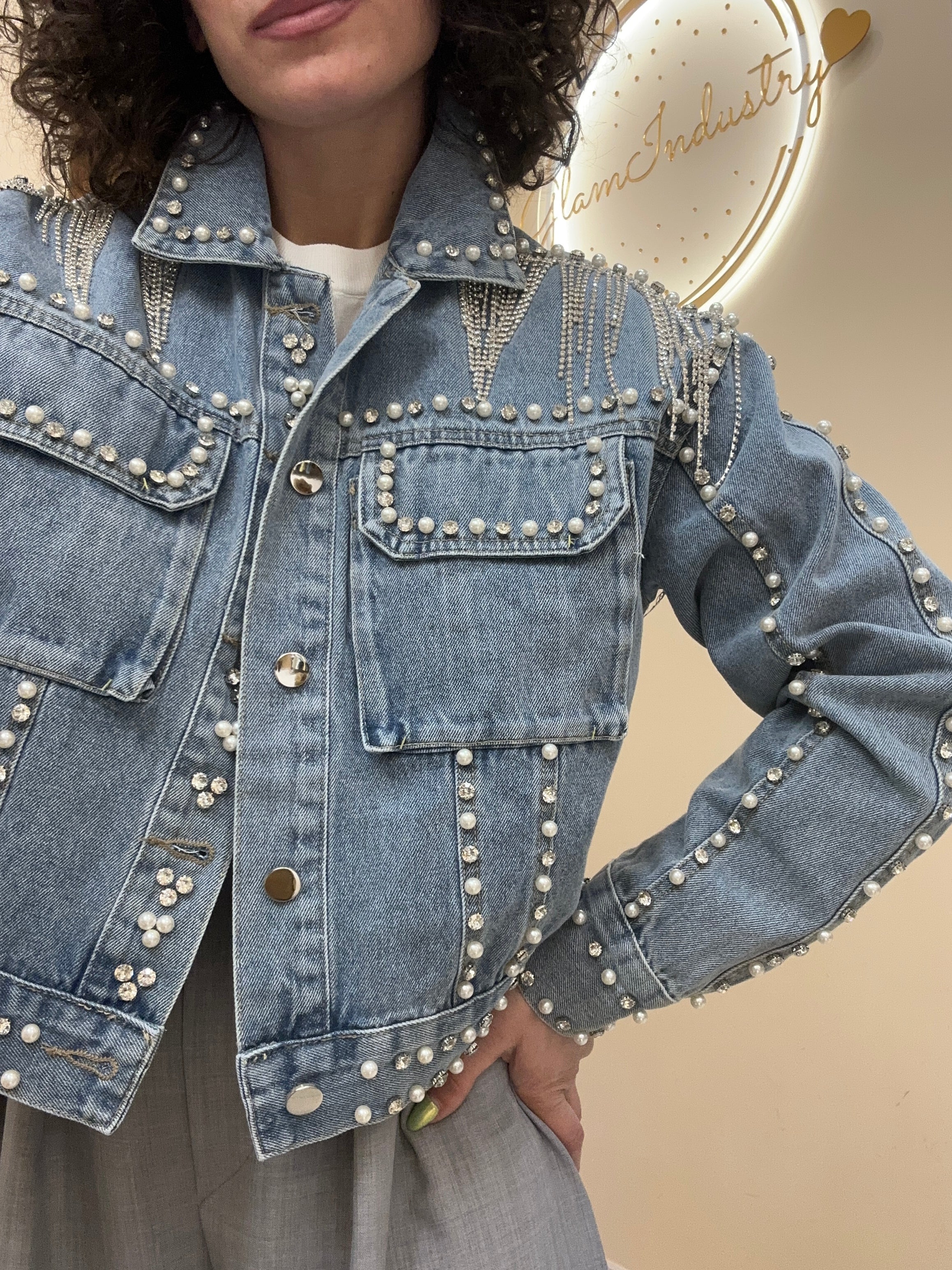 Giacca jeans eccentrica