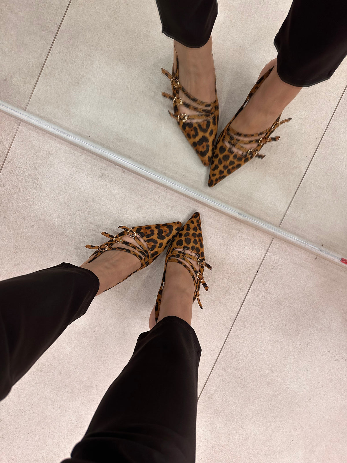 Slingback animalier 2761