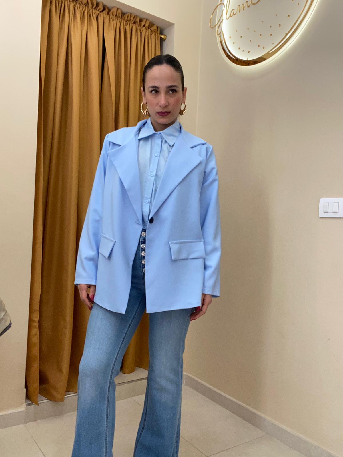 Giacca azzurra   over