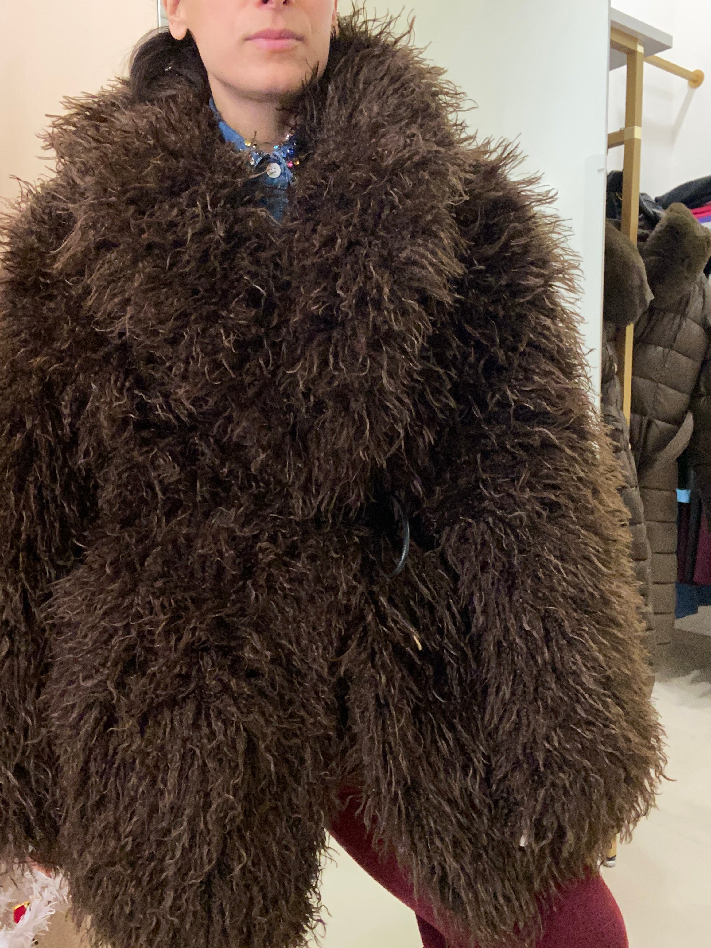 EcoPelliccia riccio marrone