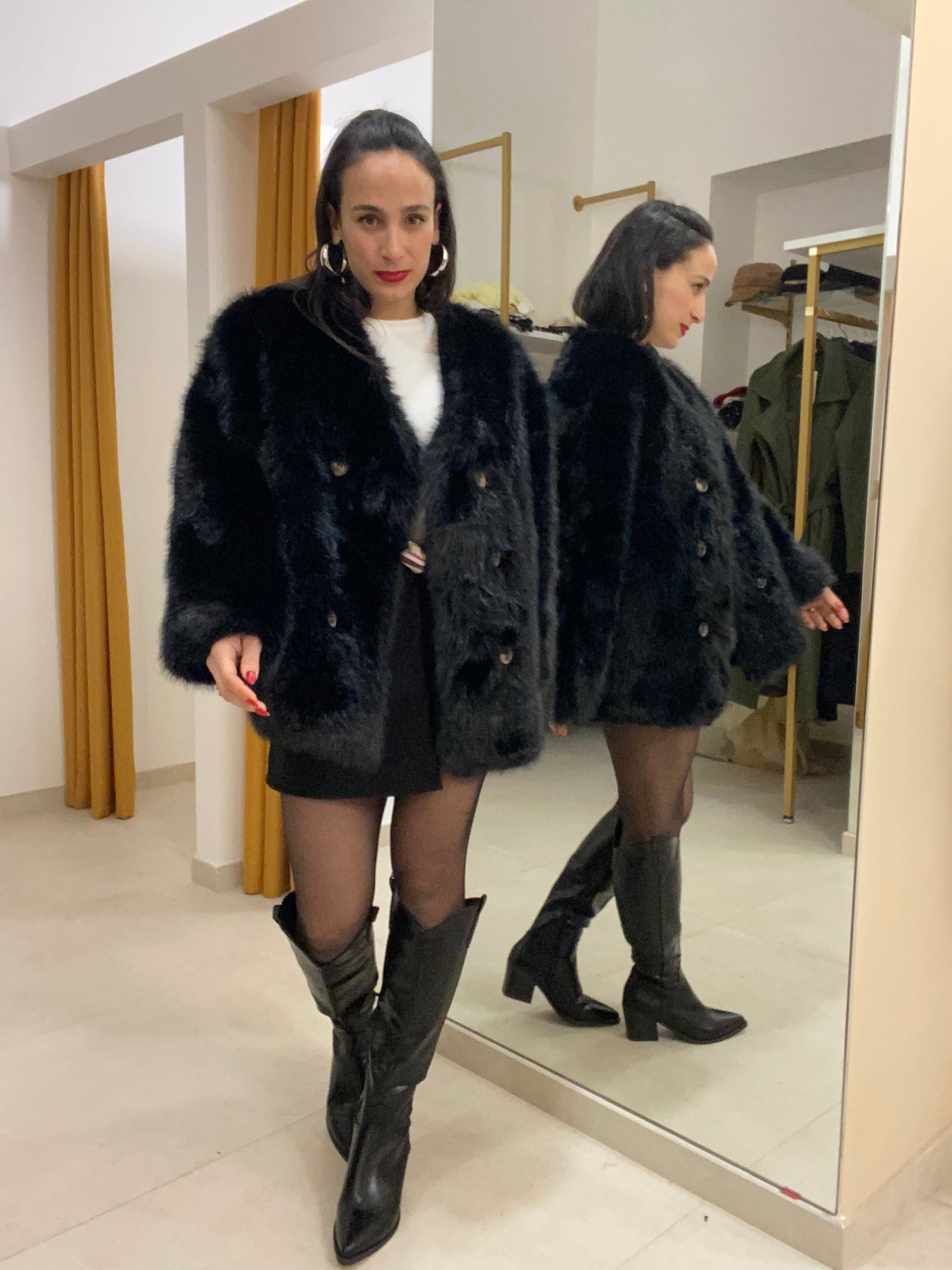 EcoPelliccia Enza Nero