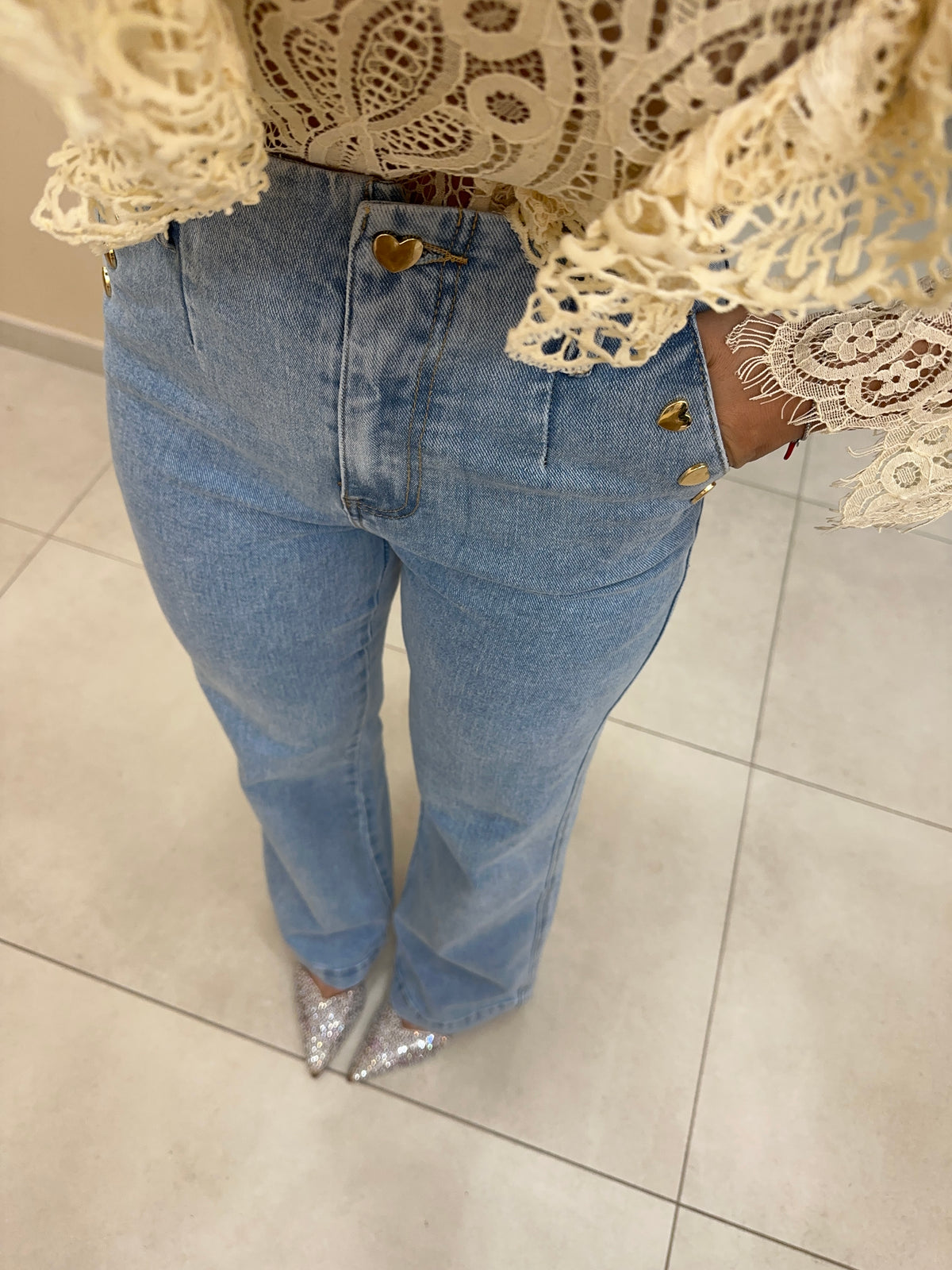 Denim cuori