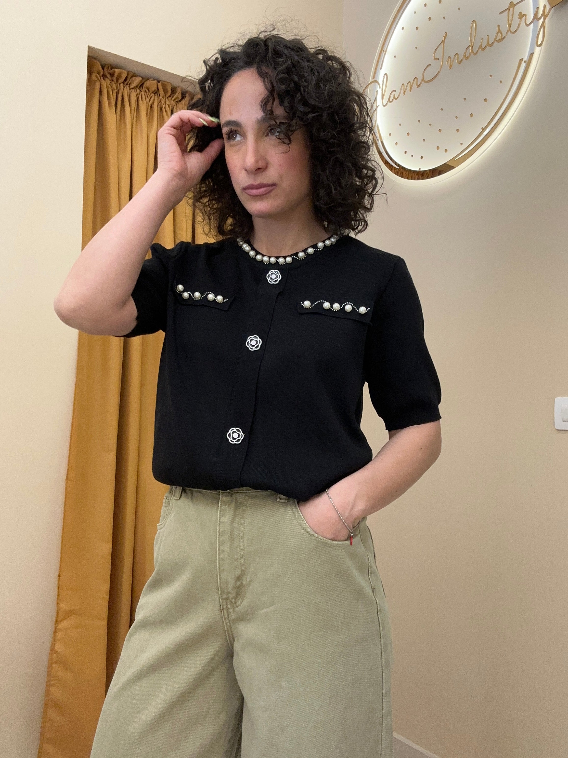 Maglia filo Coco NERO