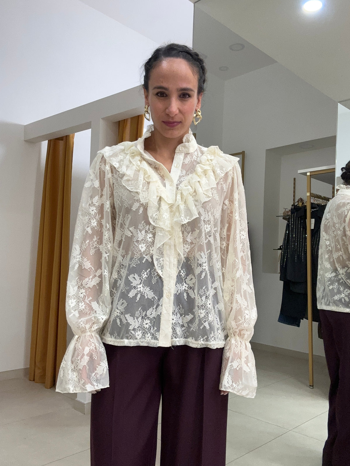Camicia over merletto