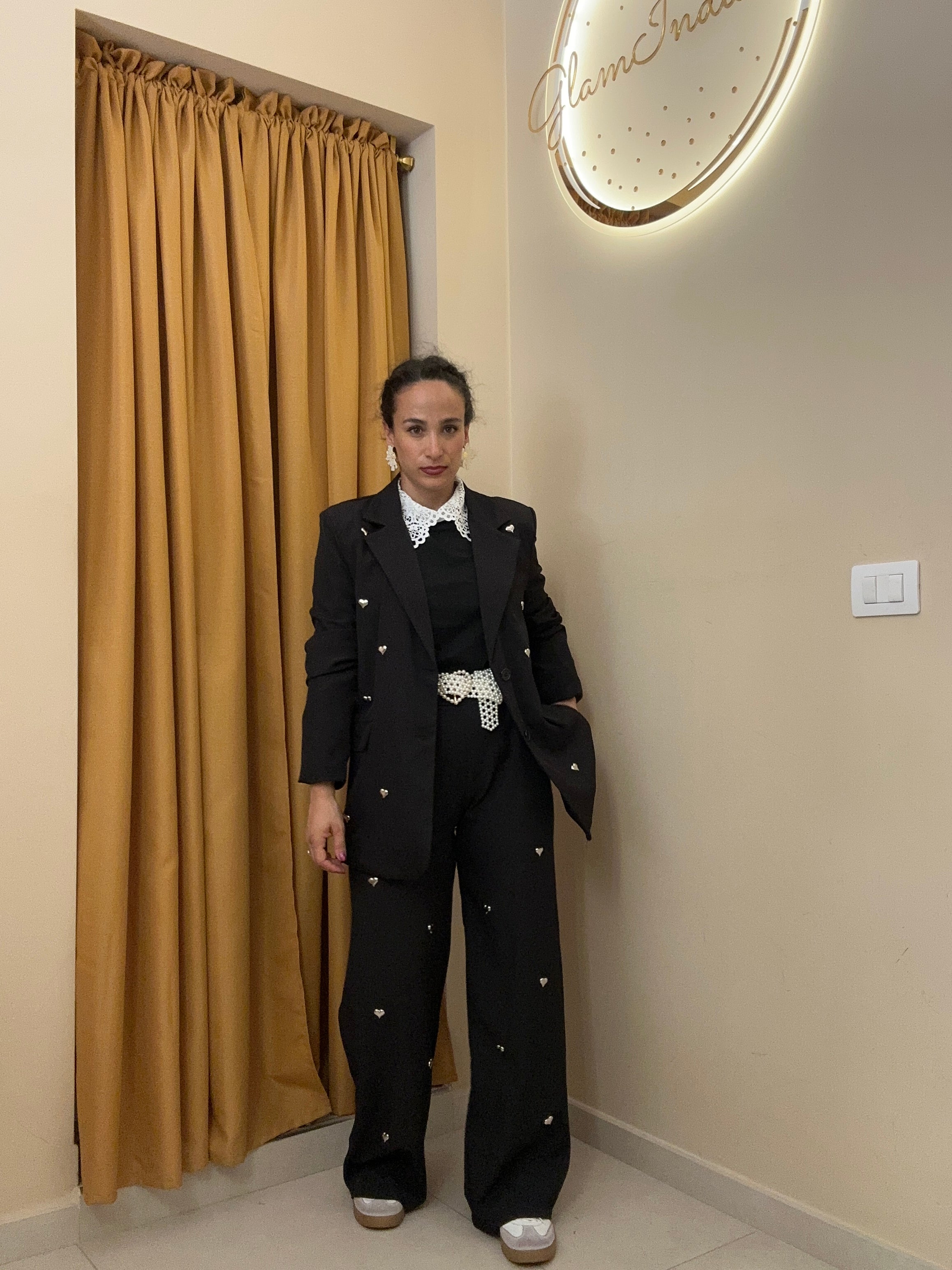 Tailleur cuori NERO
