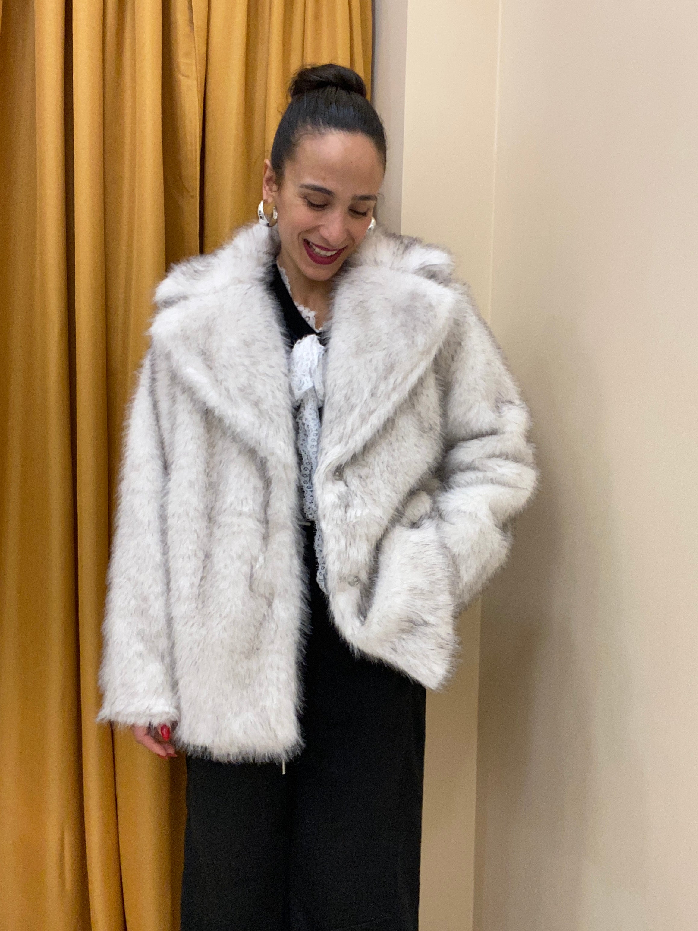 Eco pelliccia BIANCA donna delle nevi