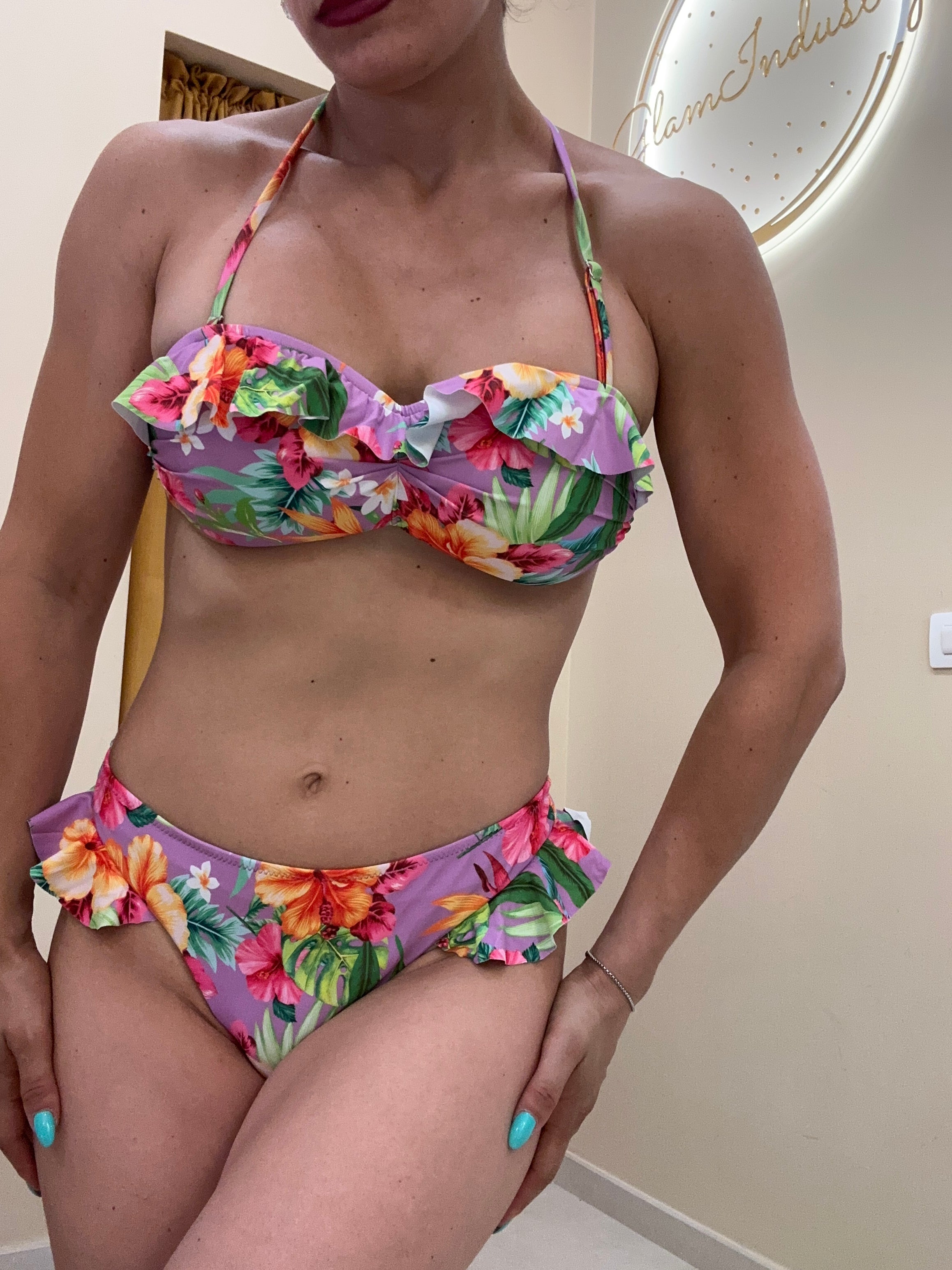 Bikini rouches Santorini