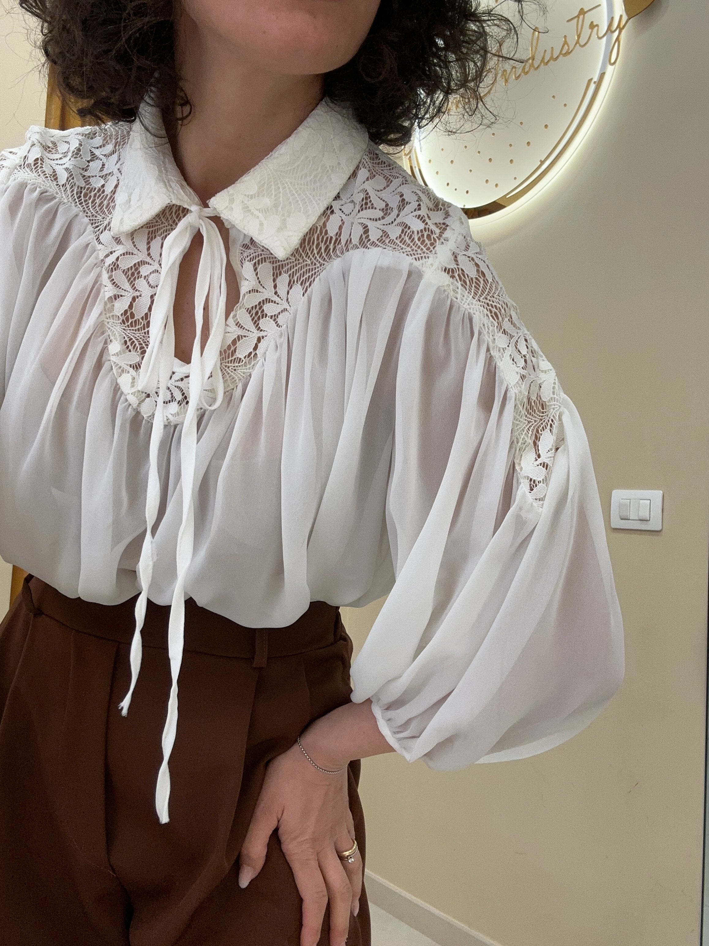 Blusa cuore bianca