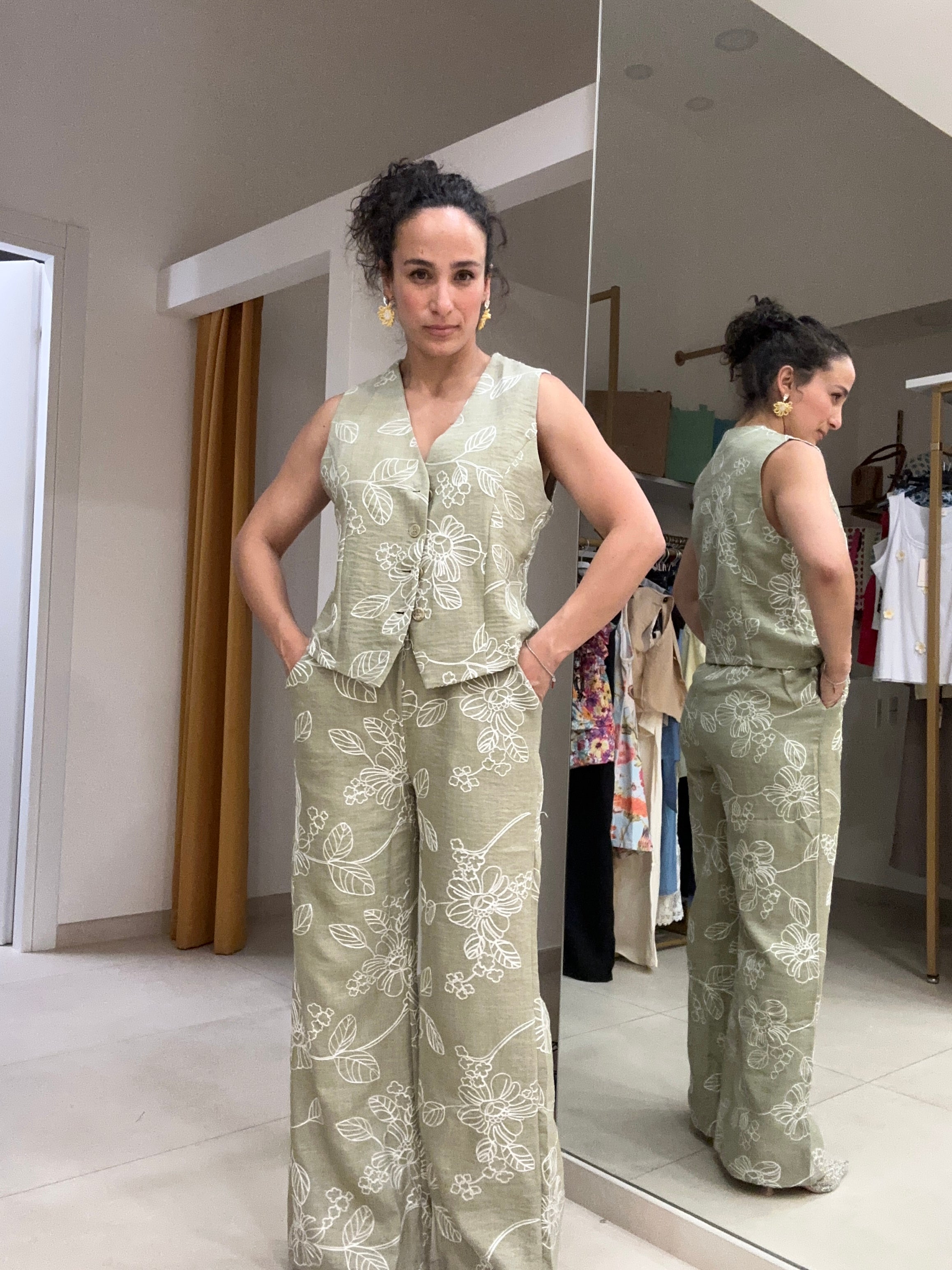 Tailleur fiorato