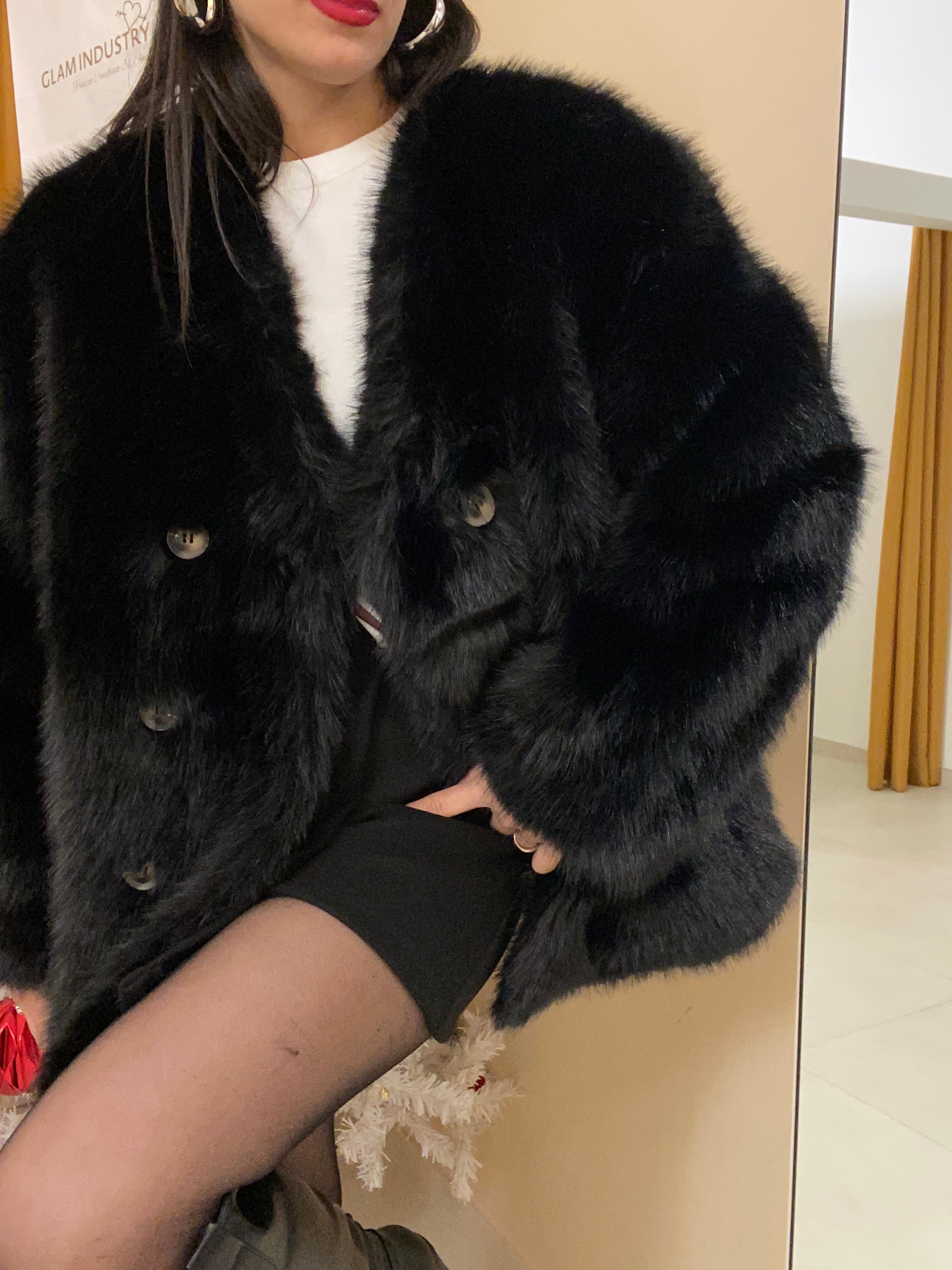 EcoPelliccia Enza Nero