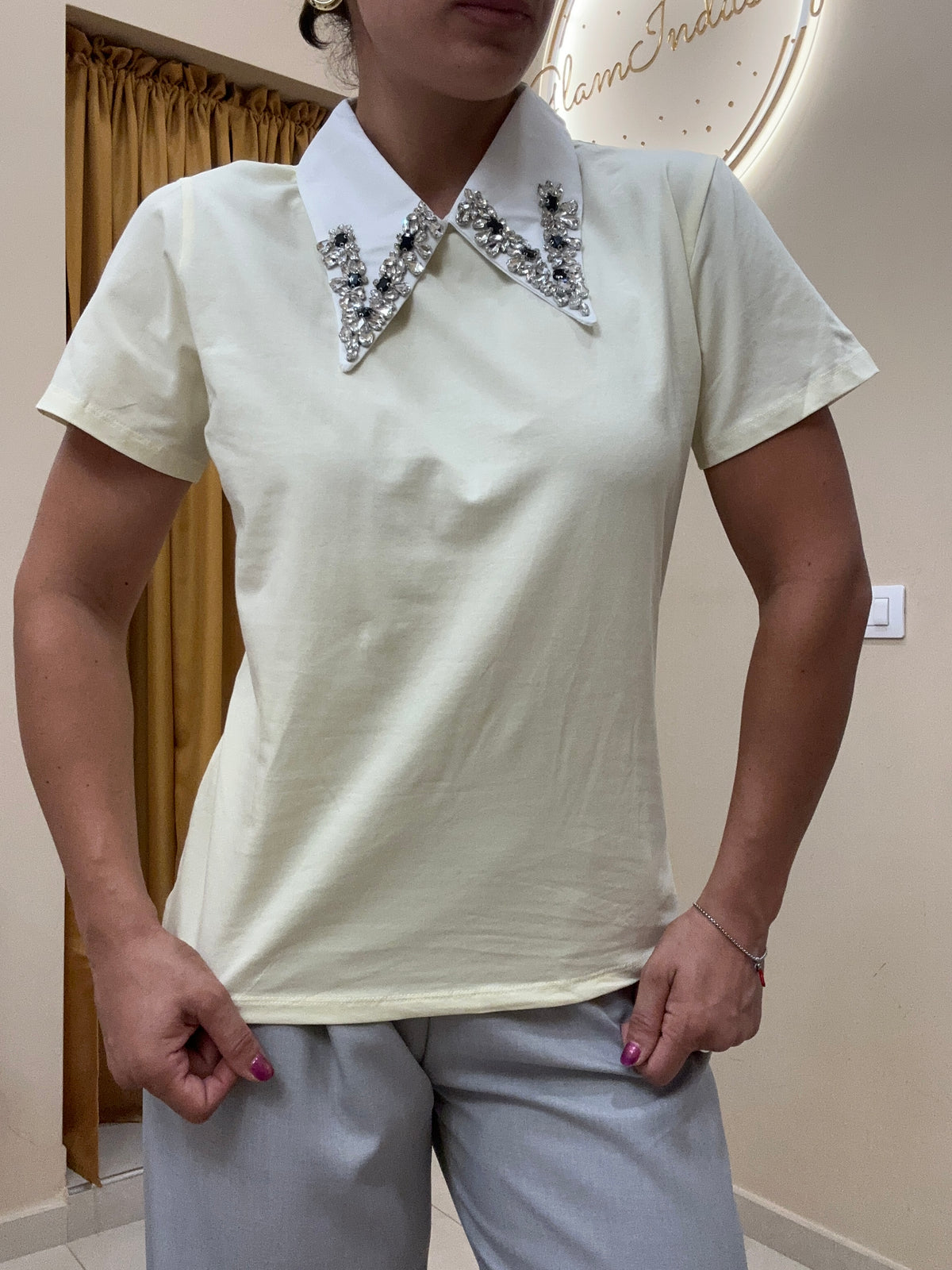 T-shirt YJ173 colletto diva