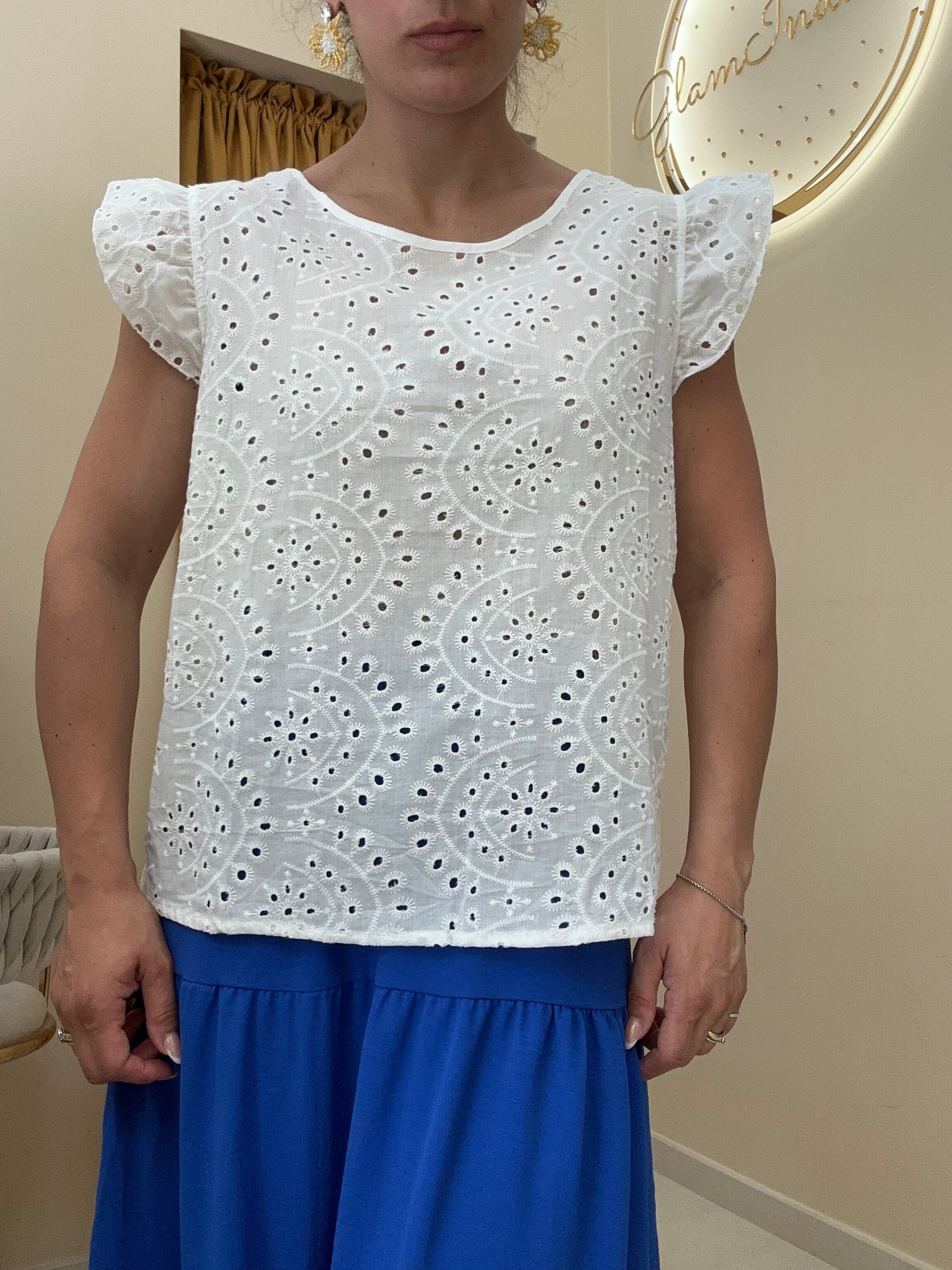 Blusa pizzo San Gallo