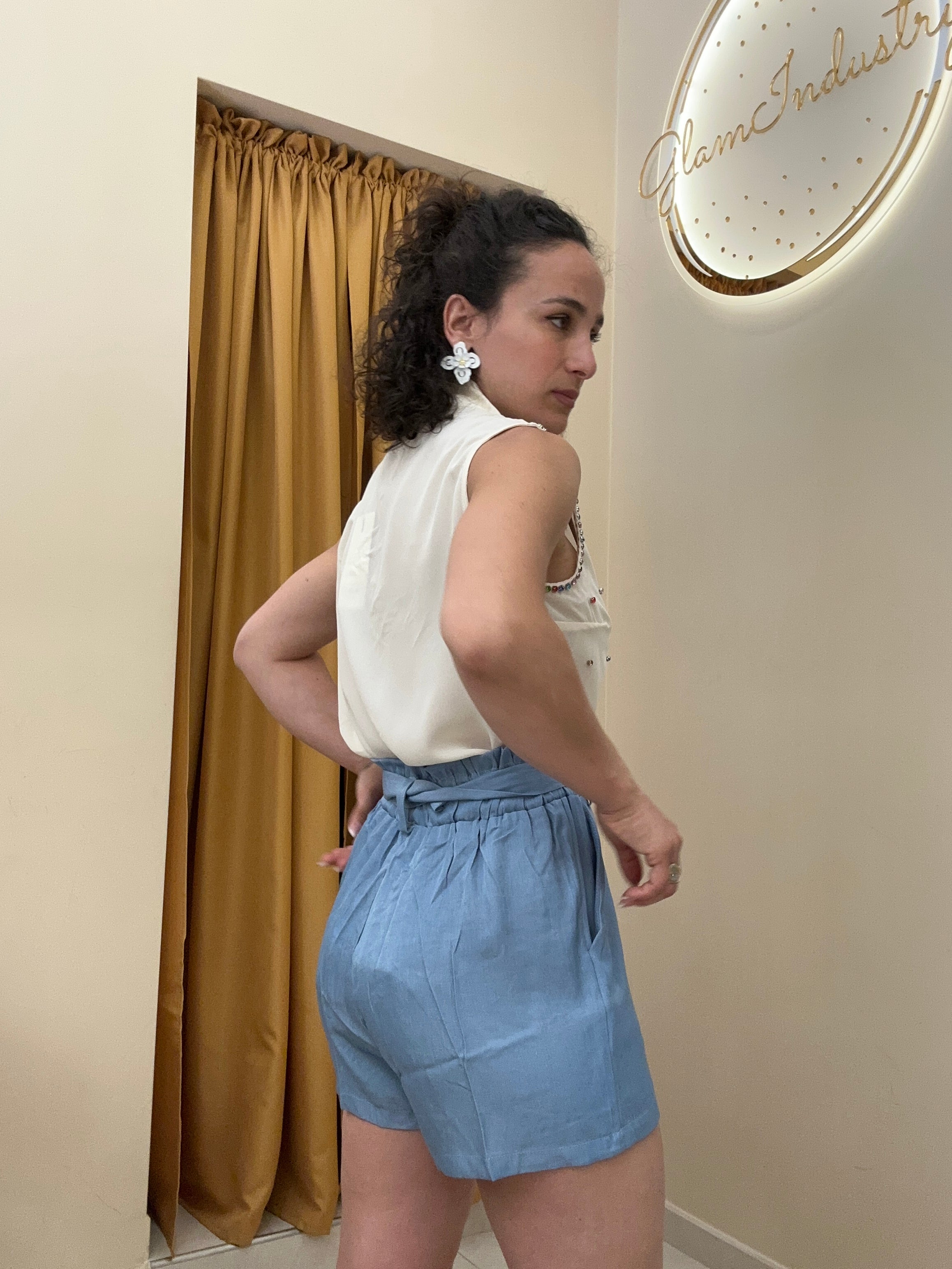Camicia pietre colorate