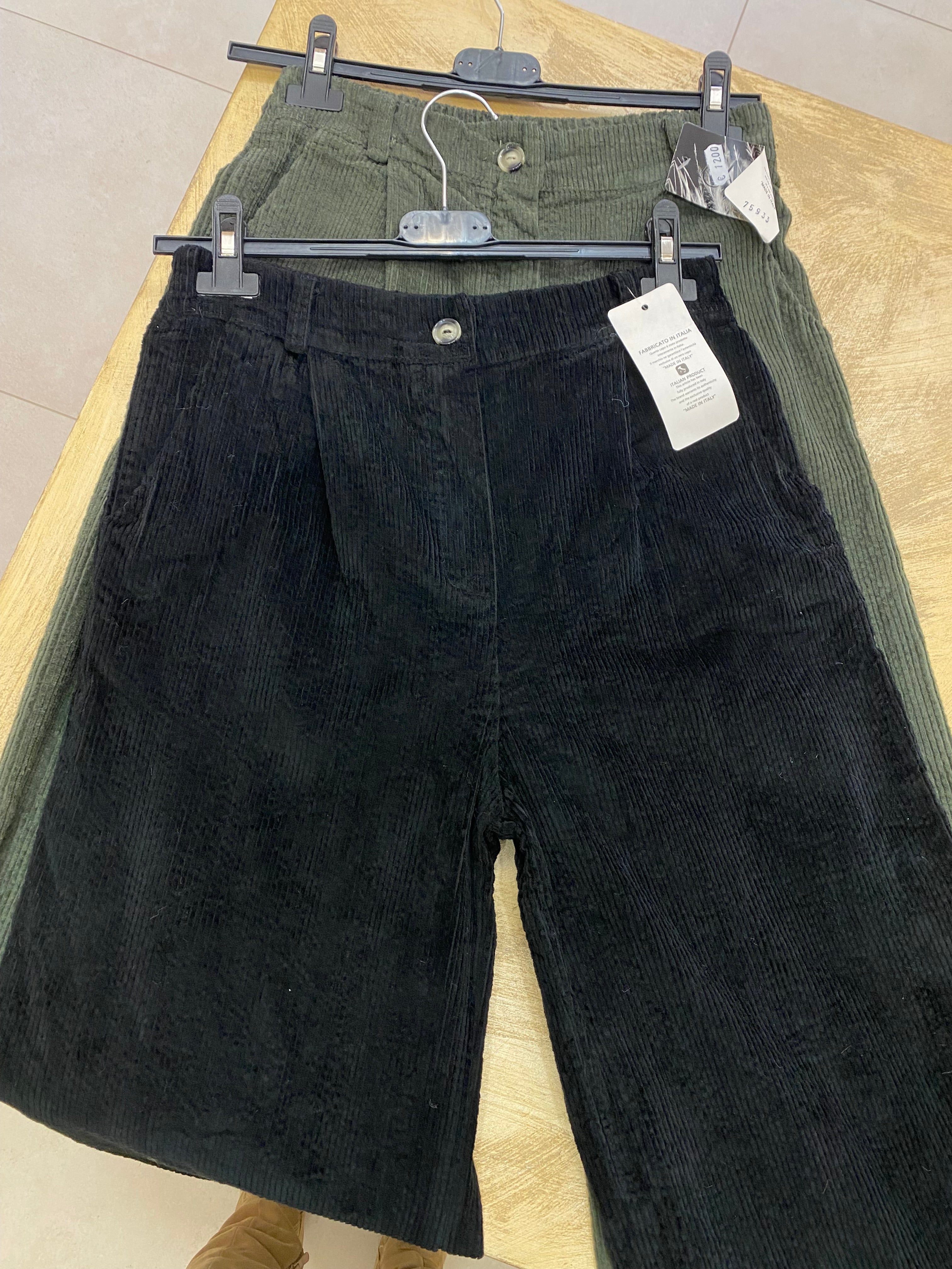 Pantalone velluto rigato