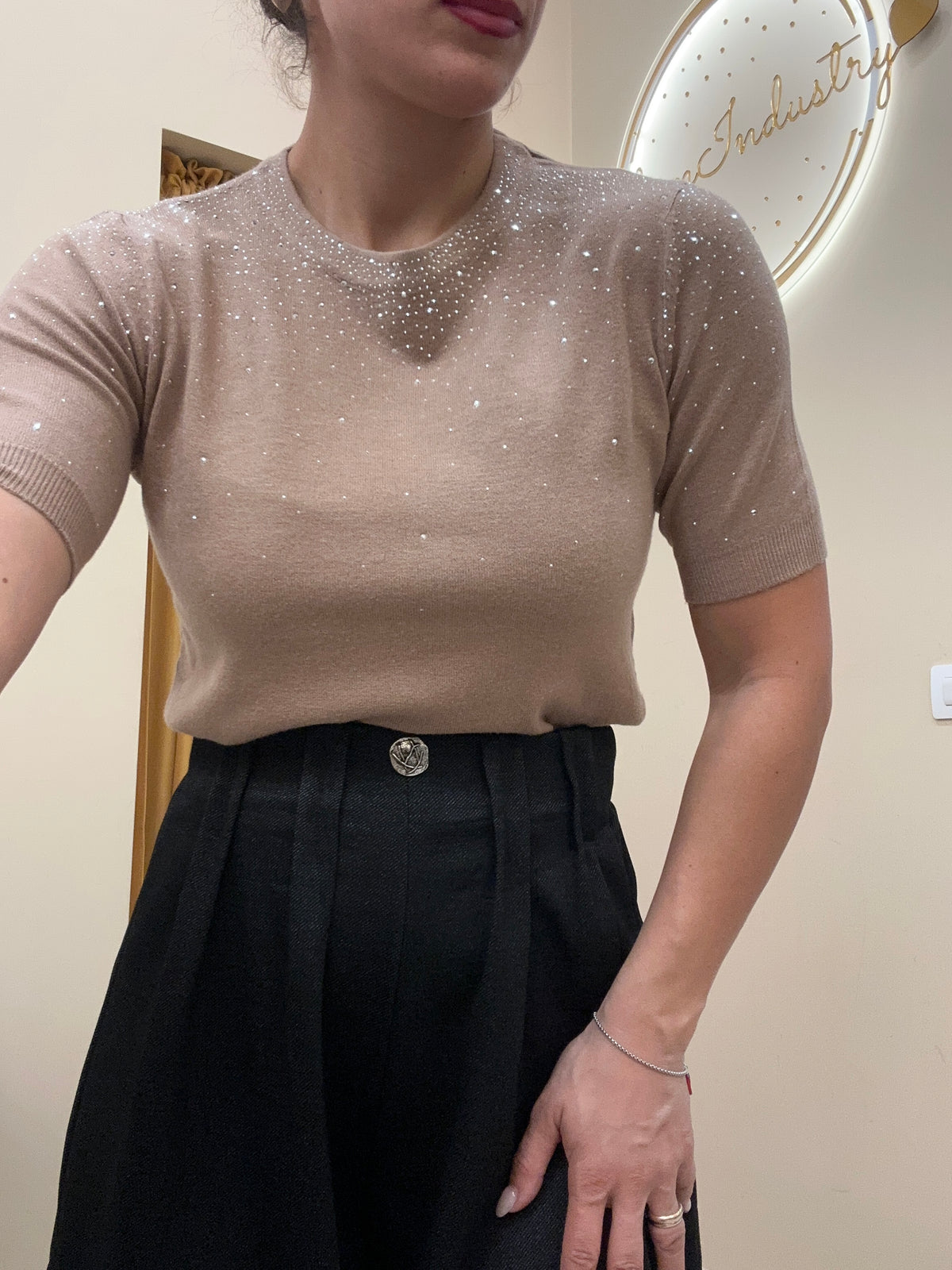 Maglia brillantini