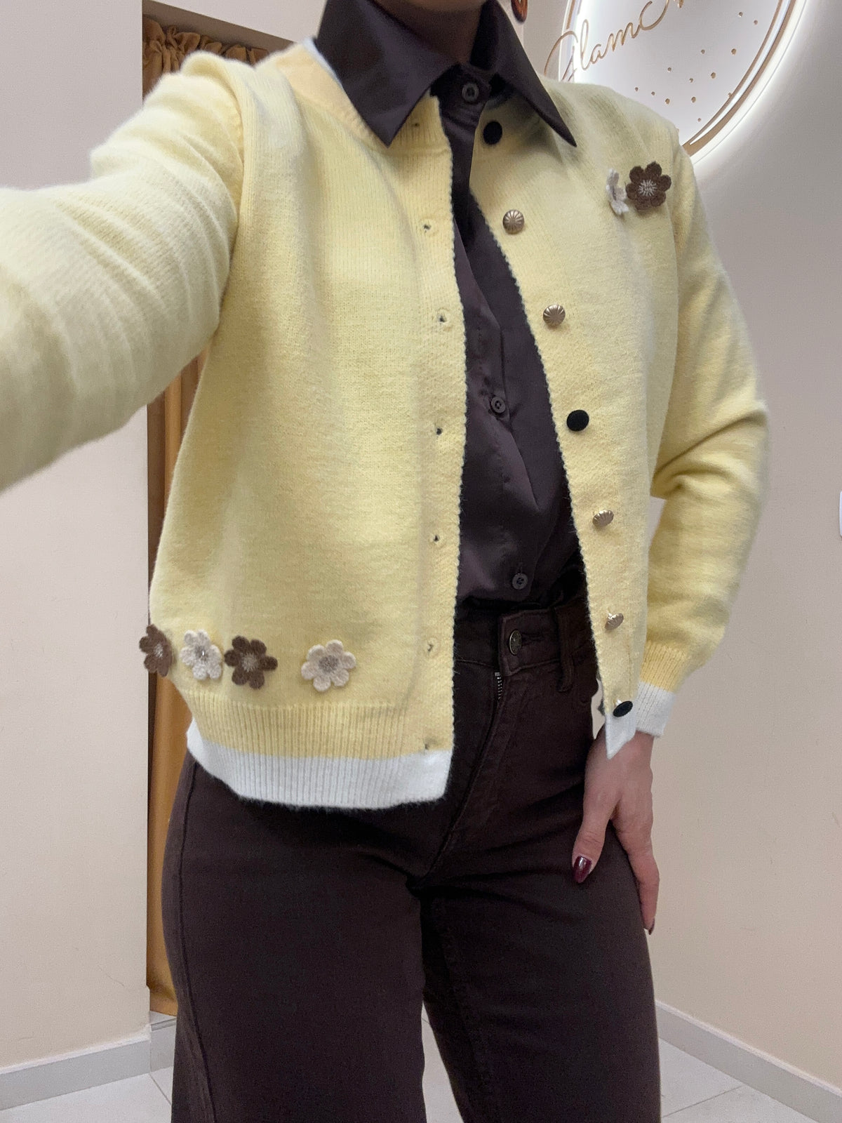 Cardigan margheritina