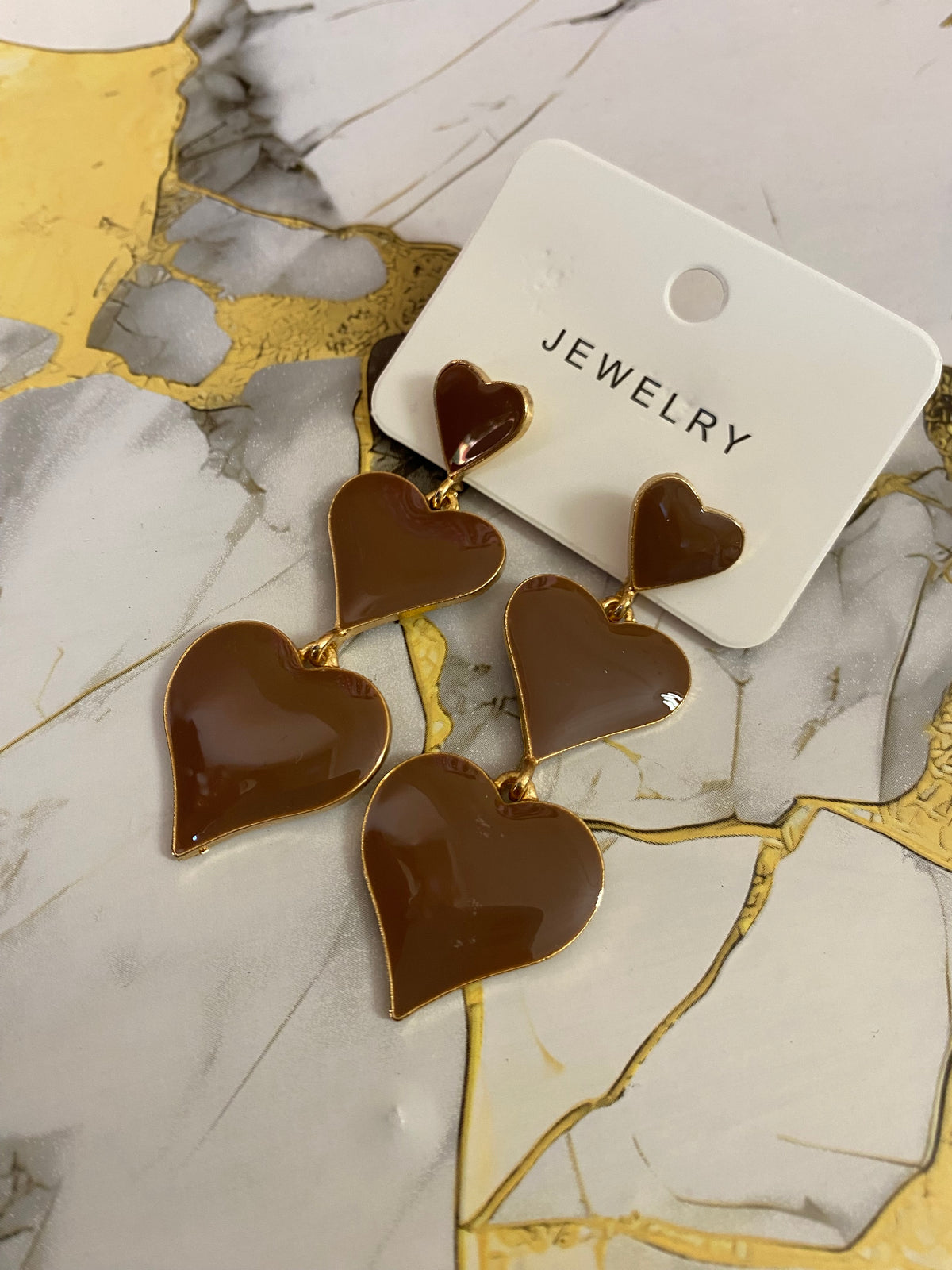 Orecchini cuore pendente
