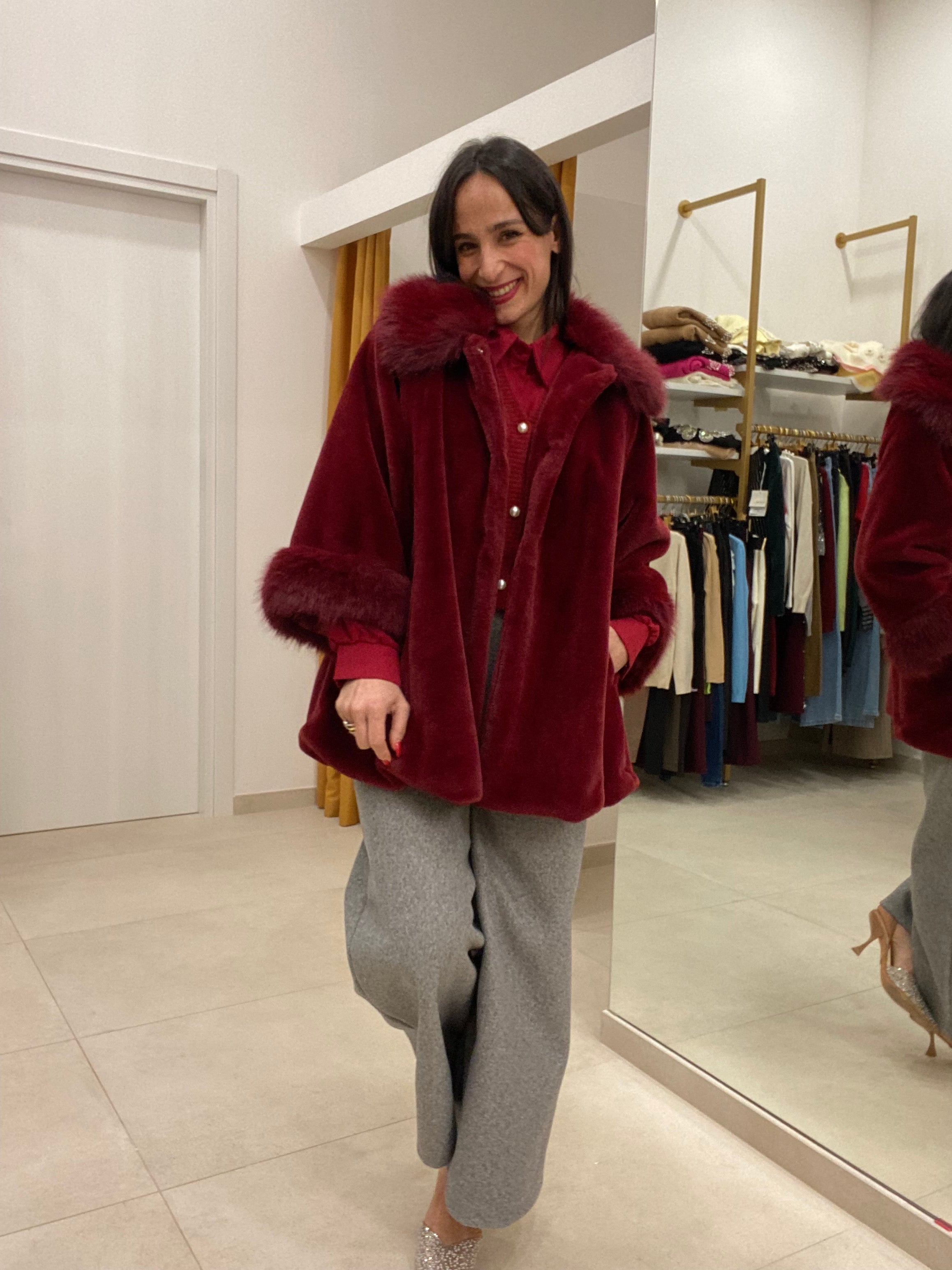 Cappottino mantella BORDEAUX