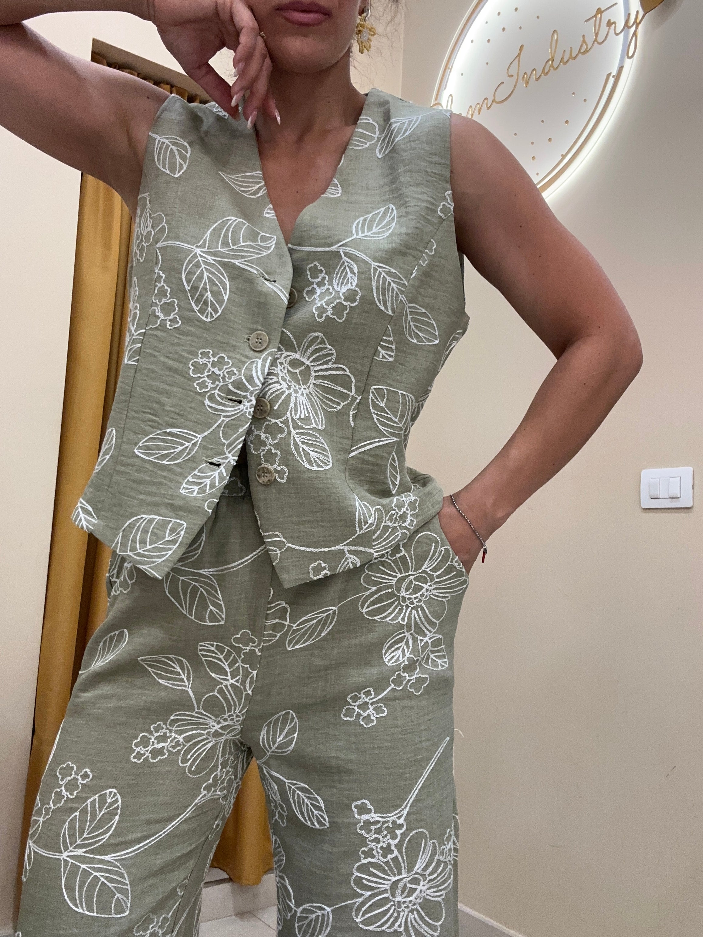 Tailleur fiorato