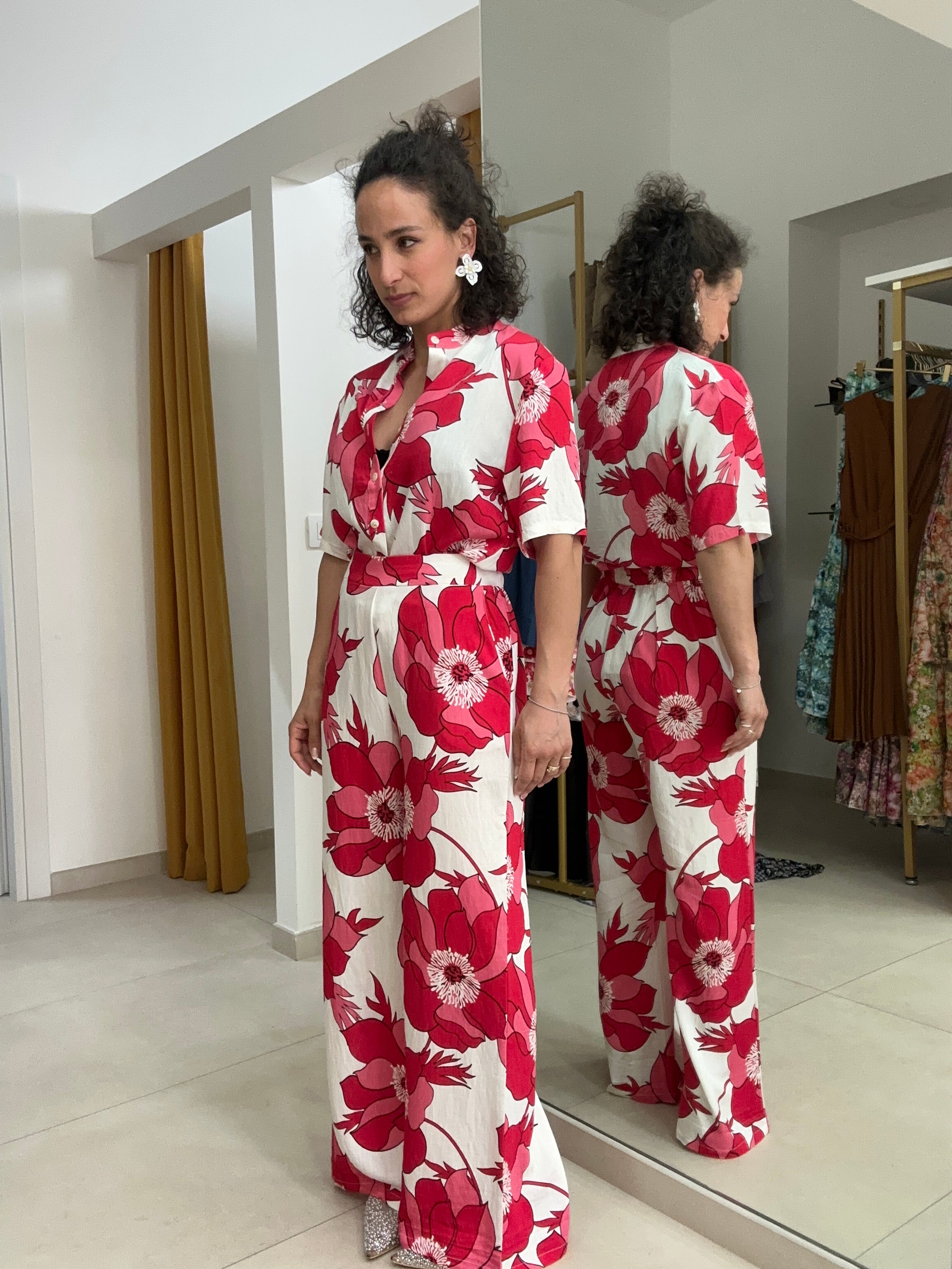 Coordinato pantalone FUXIA