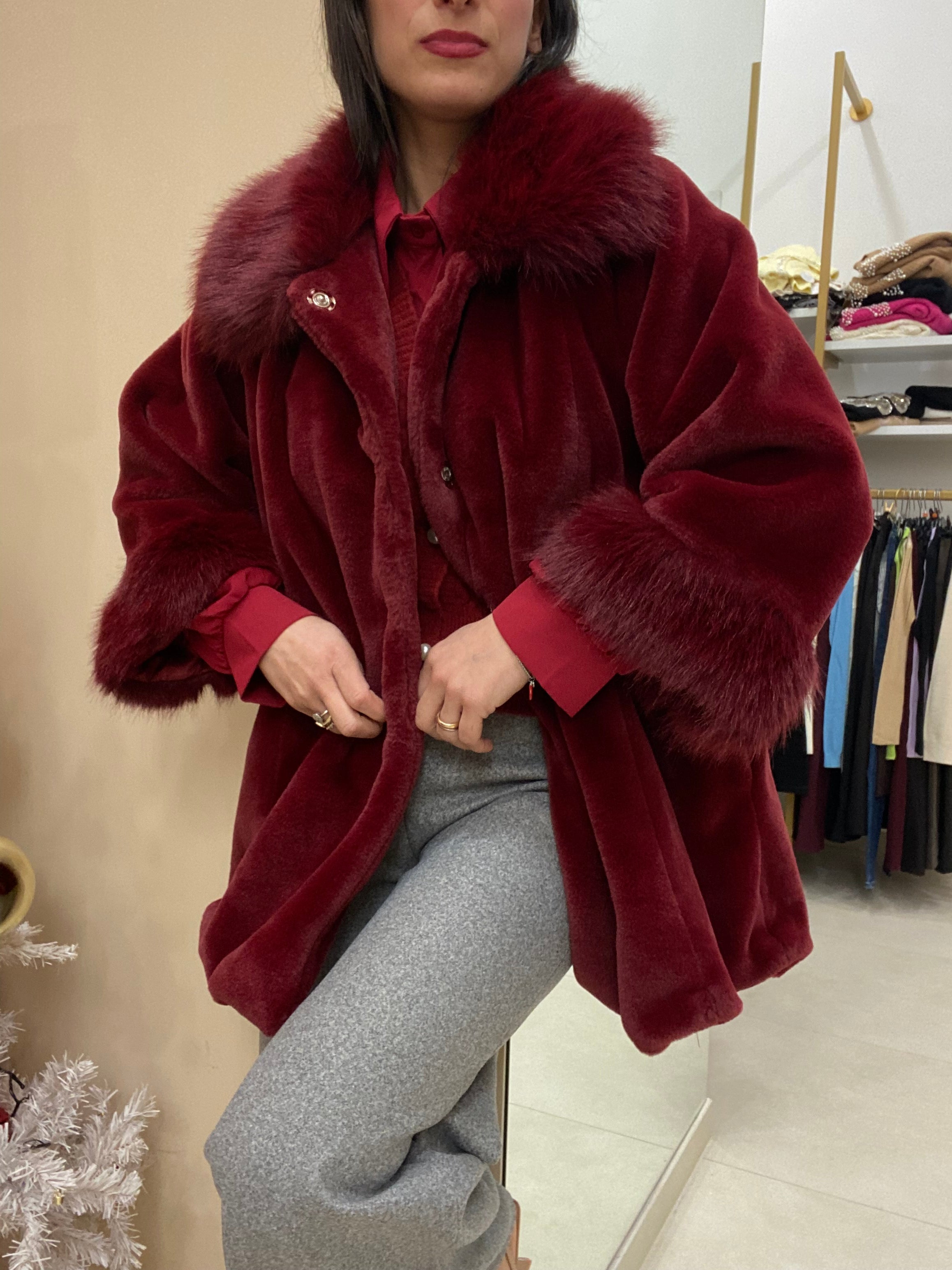 Cappottino mantella BORDEAUX