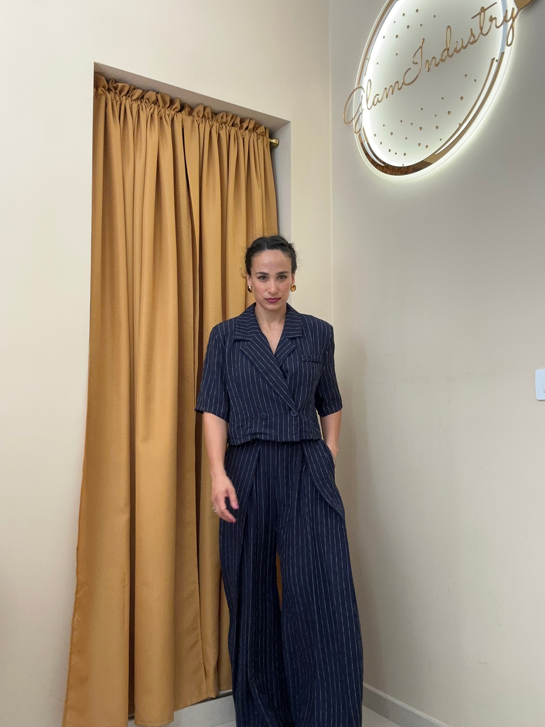 Tailleur gessato BLU