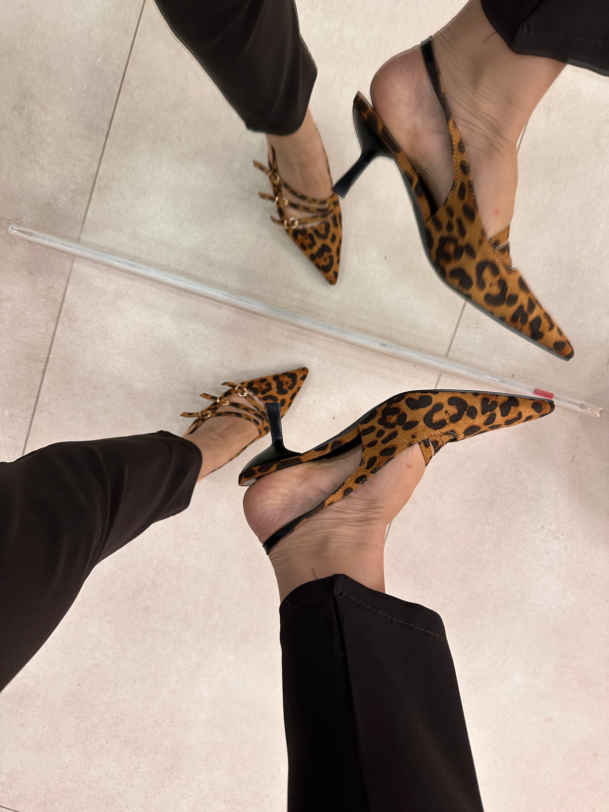 Slingback animalier 2761