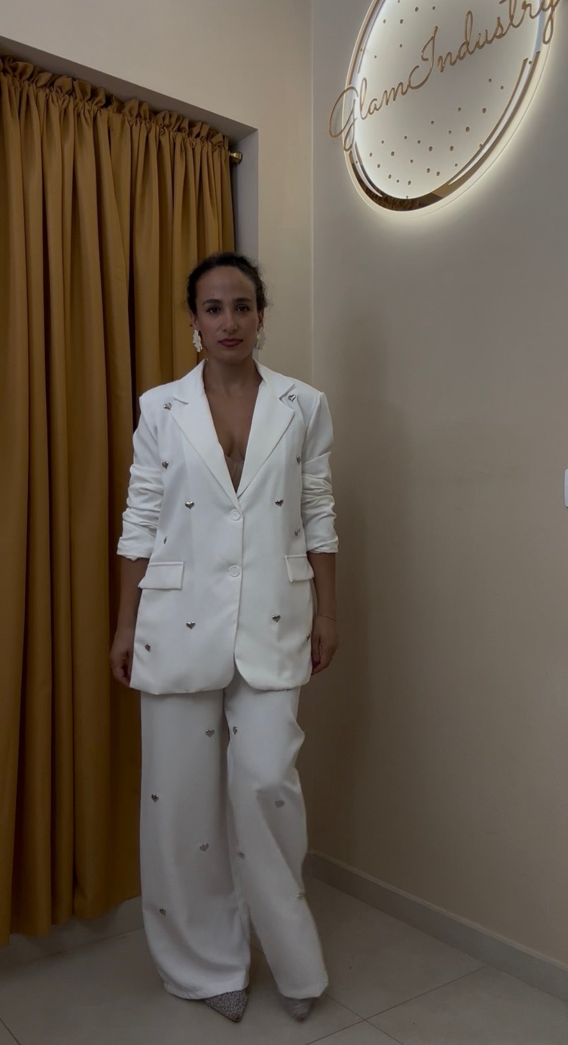 Tailleur cuori BIANCO