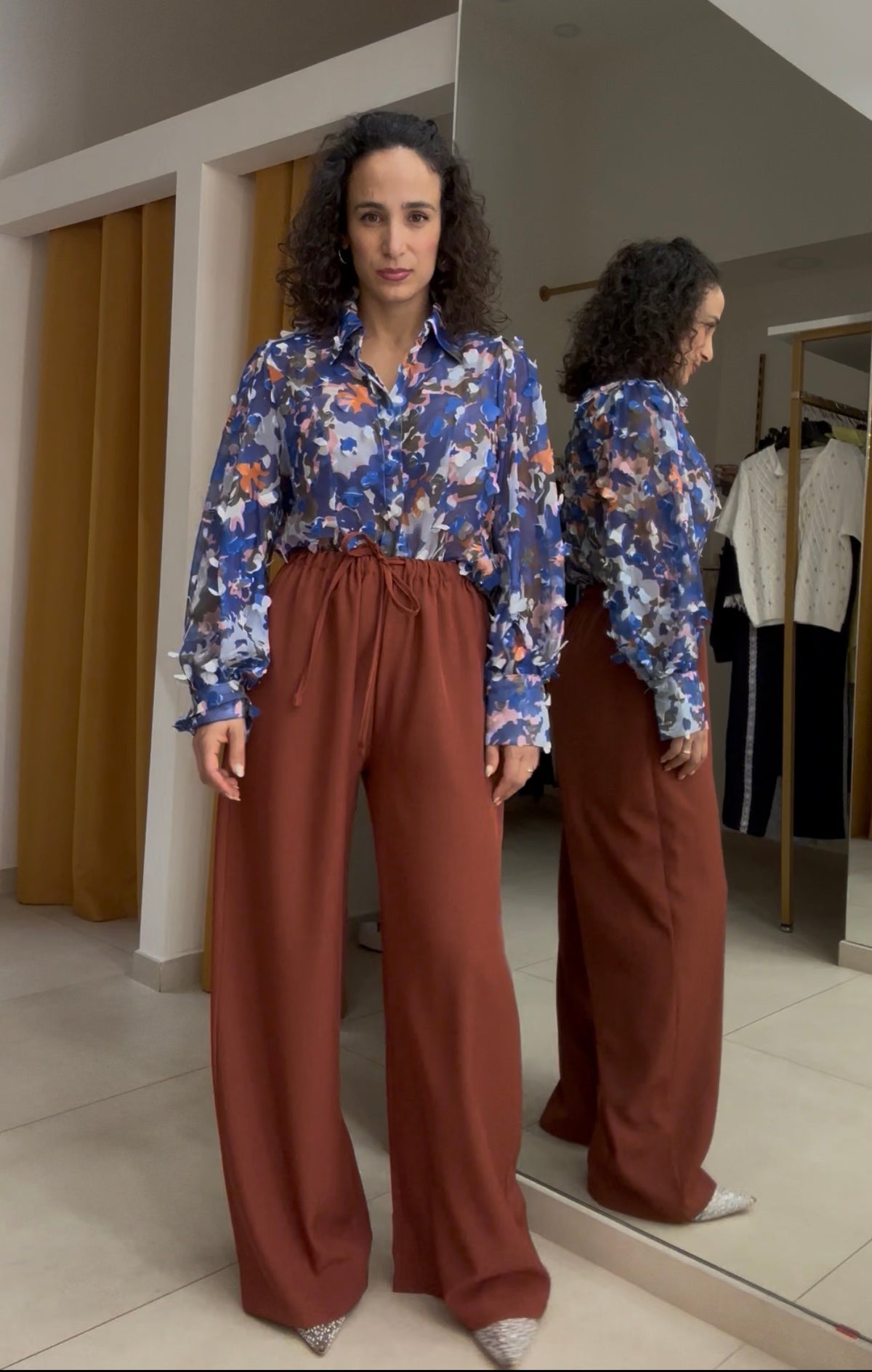 Pantalone mod tuta over