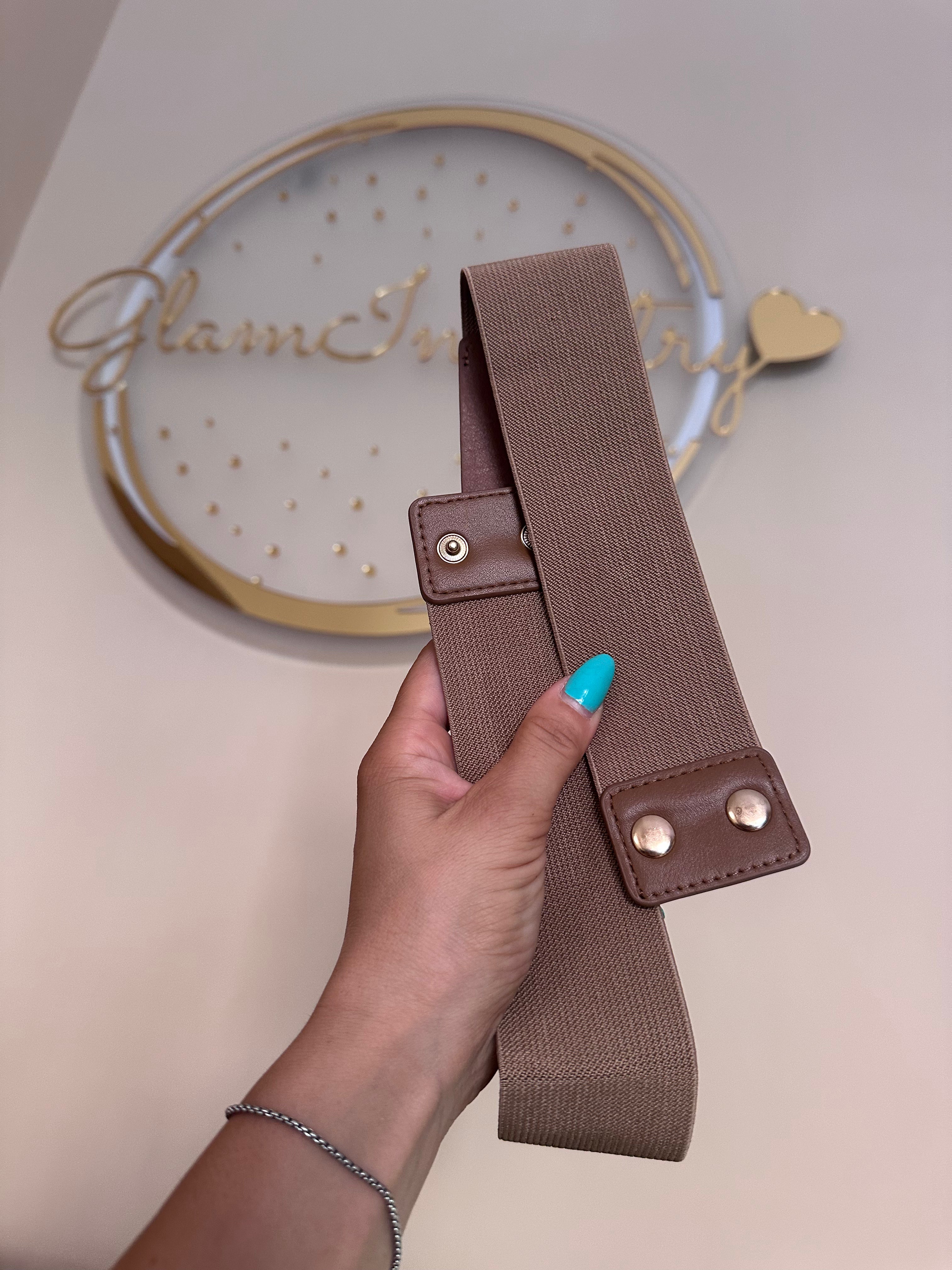 Cintura elastica Marrone
